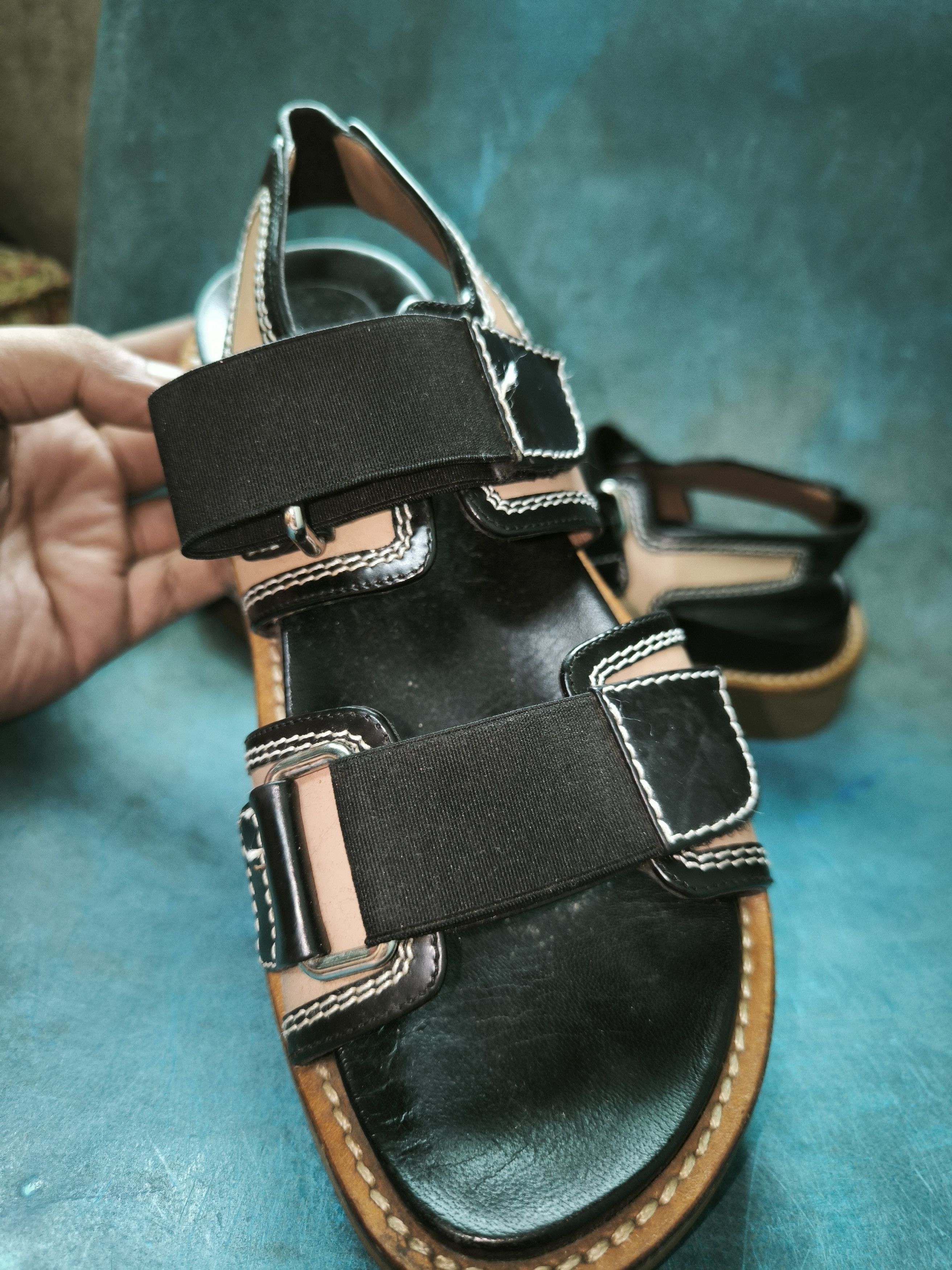 Designer × Marni Leather Slingback Sandal Size US 7 / IT 37 - 15 Thumbnail