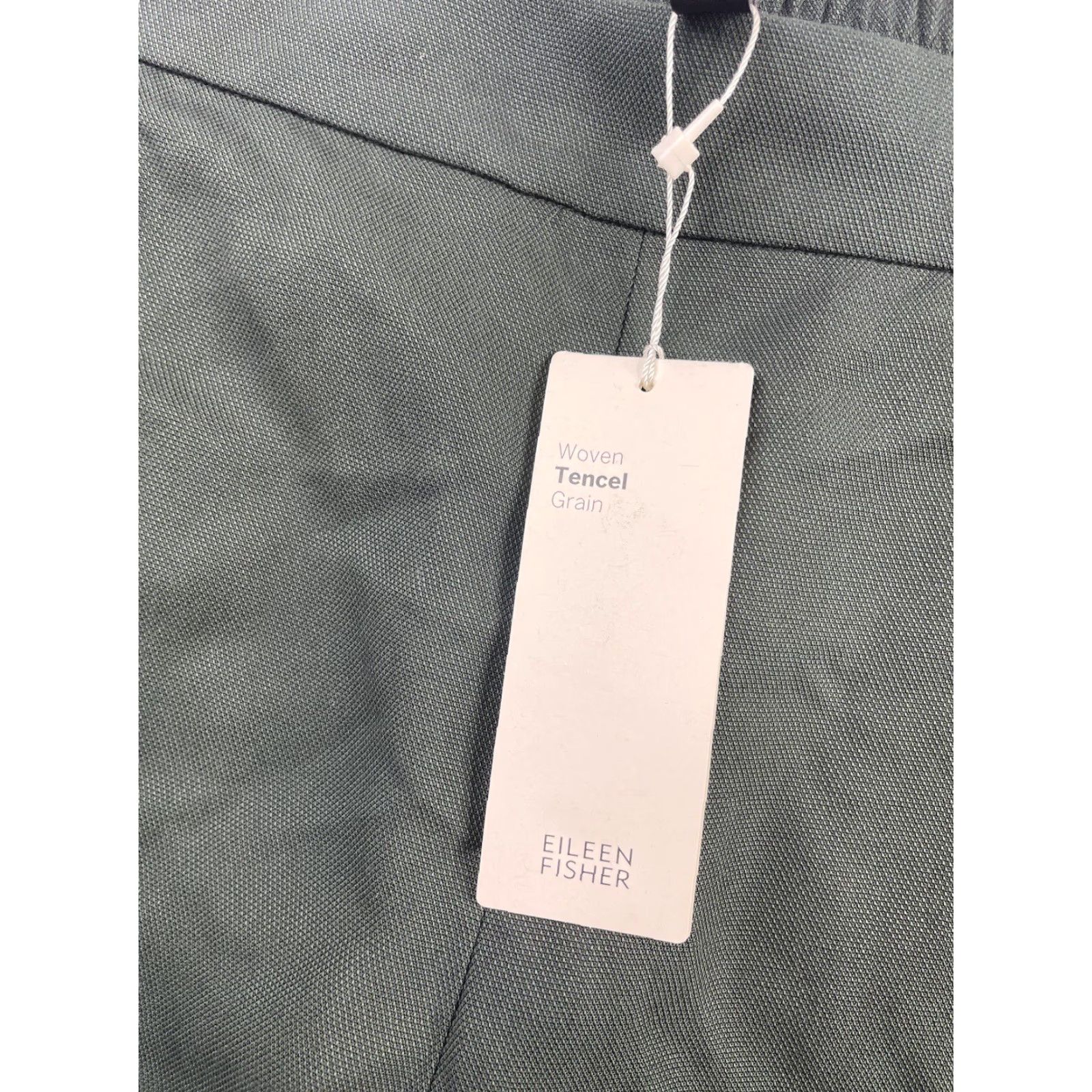 Eileen Fisher Eileen Fisher Pants Women's XL Green Lyocell Tencel Straight Leg NWT Dress Pants Relaxed Fit Size 40" / US 18 - 3 Thumbnail