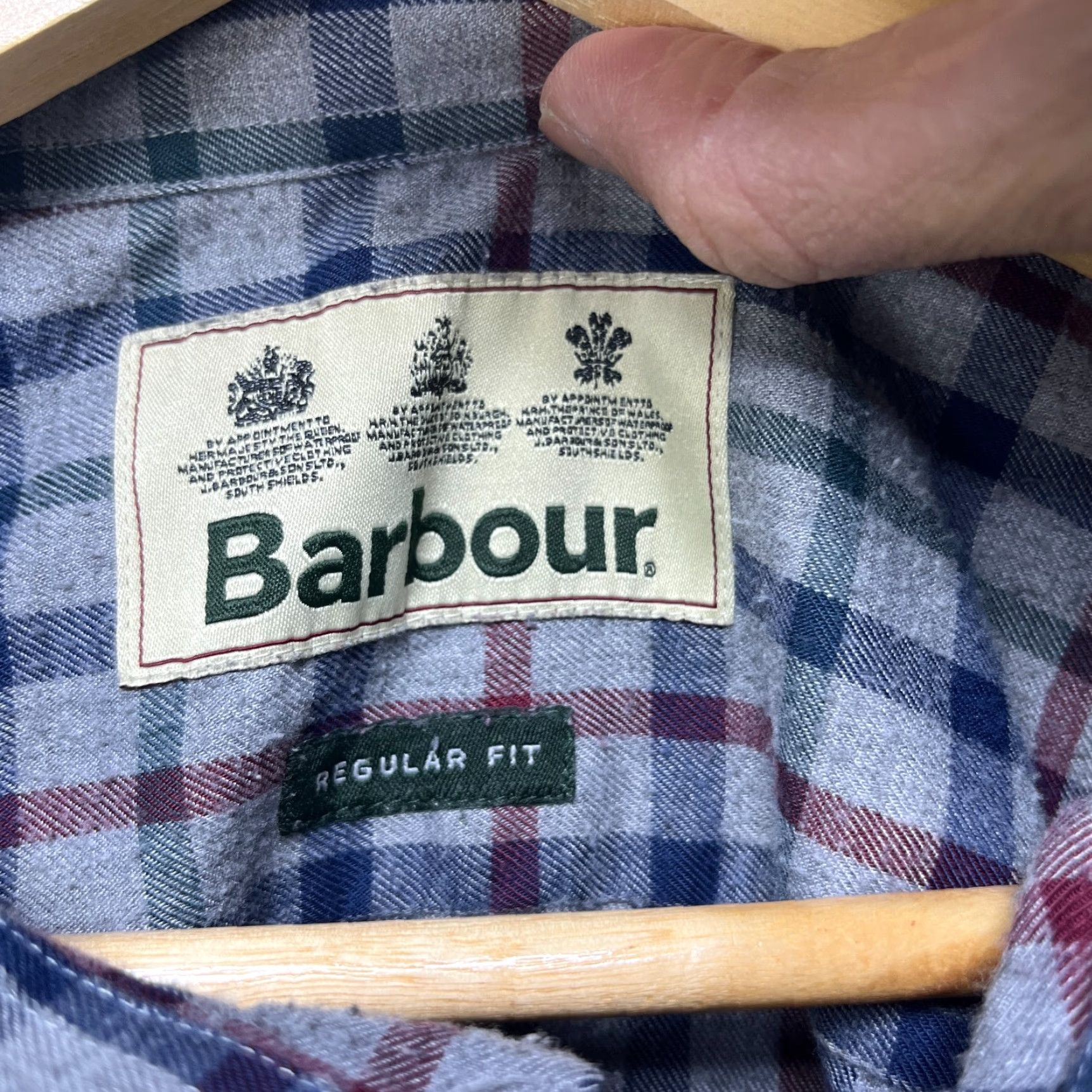 Barbour VINTAGE Barbour Plaid Button Up Long Sleeve Shirt XL US Mens Size US XL / EU 56 / 4 - 4 Thumbnail