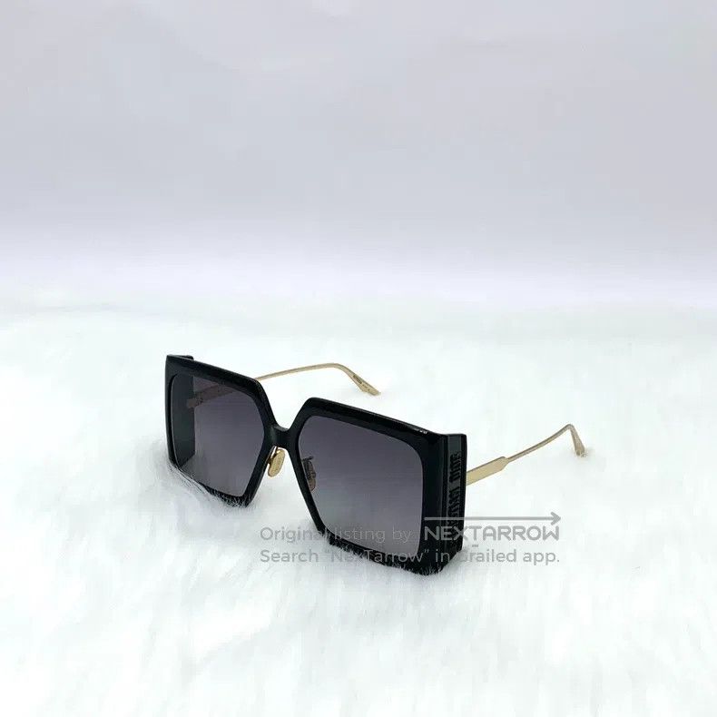 Dior Dior Black alloy logo letter square frame sunglasses sungl Size ONE SIZE - 3 Thumbnail