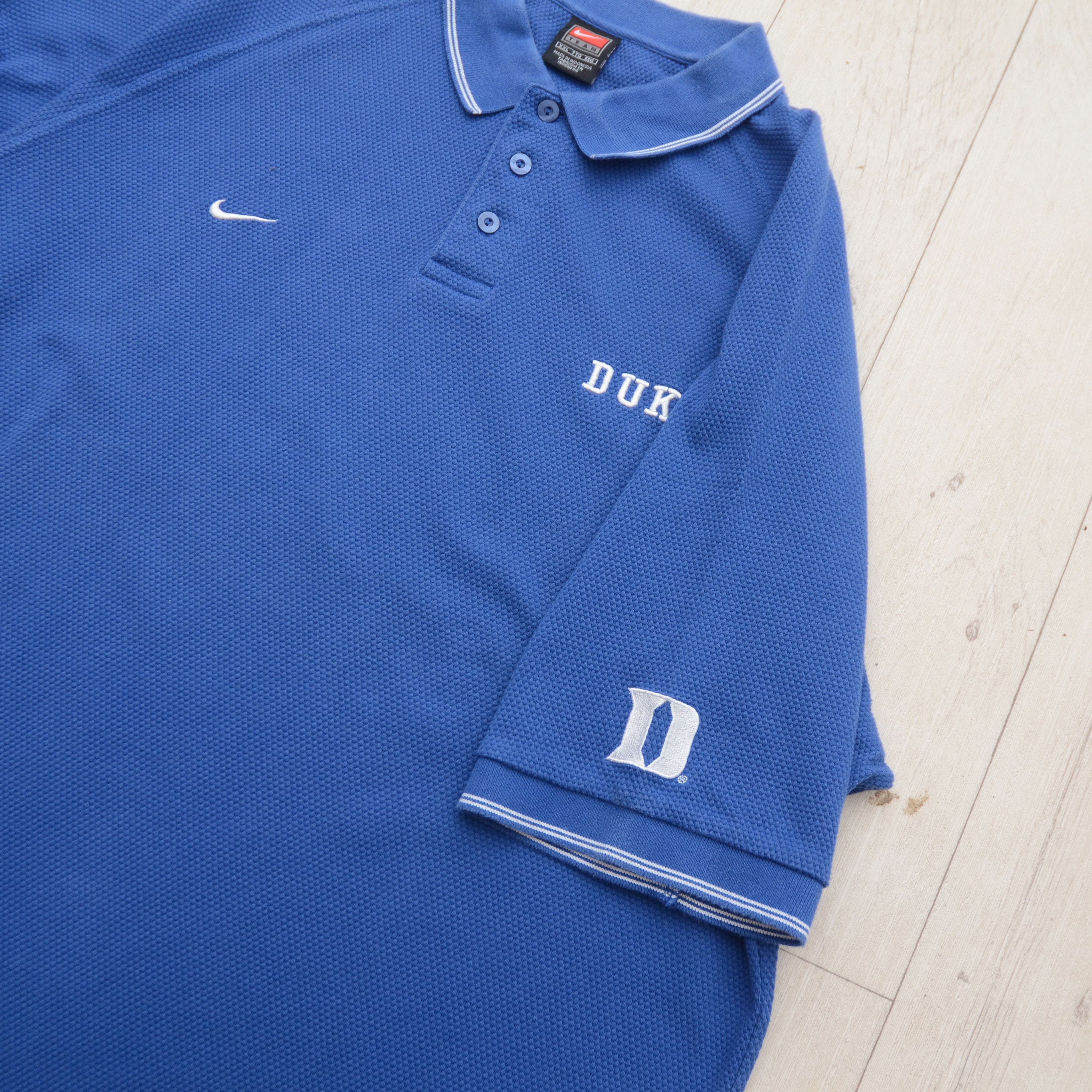 Nike Vintage Nike Team Fit Dry Duke Blue Devils Polo Shirt Blue Size US XXL / EU 58 / 5 - 7 Thumbnail