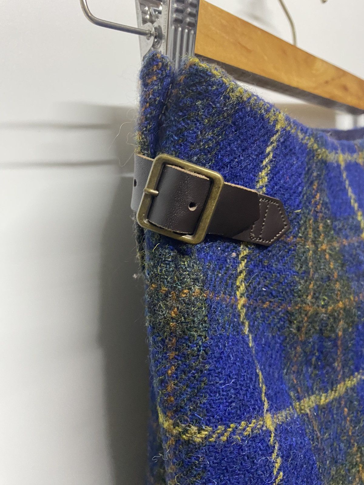 Harris Tweed × Japanese Brand Mackintosh Philosophy Harris Tweed Plaid Wool Skirt Mini Size 26" / US 2 / IT 38 - 11 Thumbnail