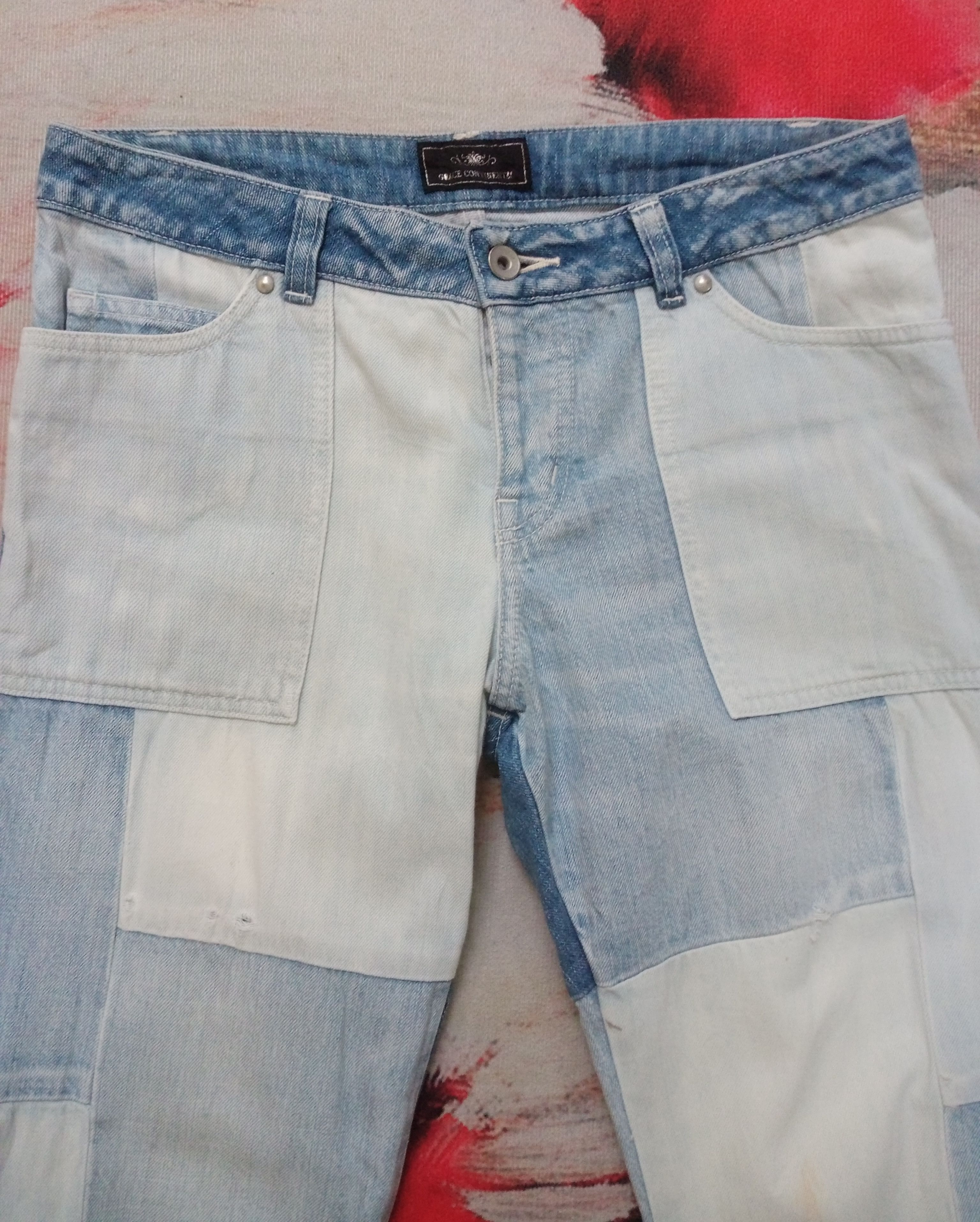 If Six Was Nine Rare Grace Continental Patchwork Denim Pants Like Kapital Size US 32 / EU 48 - 7 Thumbnail
