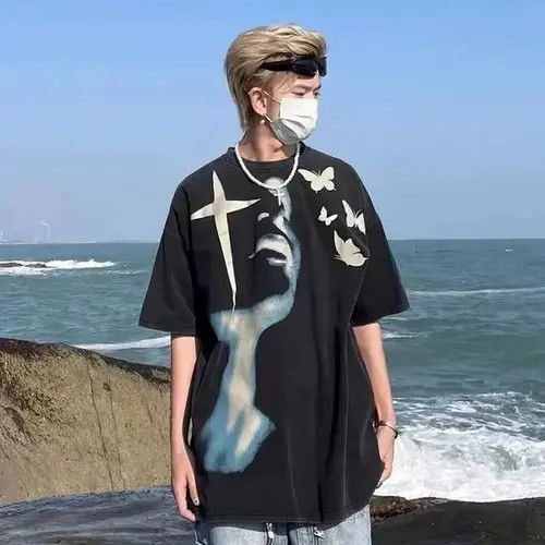 VIBE Butterfly Shadow Graphic Tshirt Size US L / EU 52-54 / 3 - 4 Thumbnail