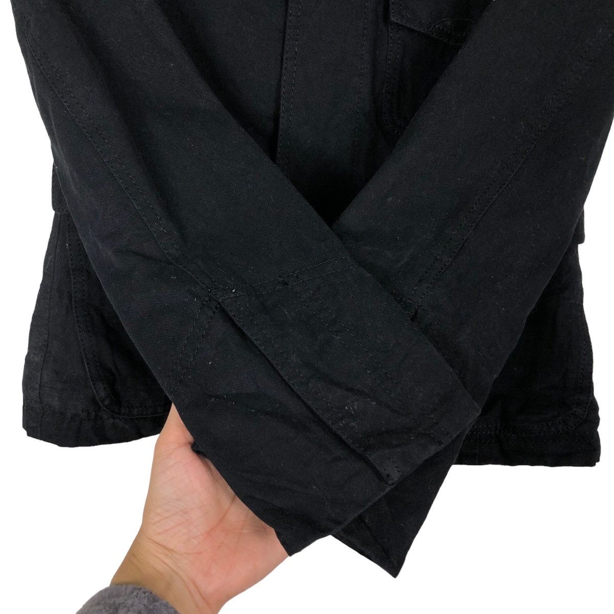 Japanese Brand 🔥Rich Black Cargo Cropped Jacket Macphee Issey Miyake Size US M / EU 48-50 / 2 - 15 Thumbnail