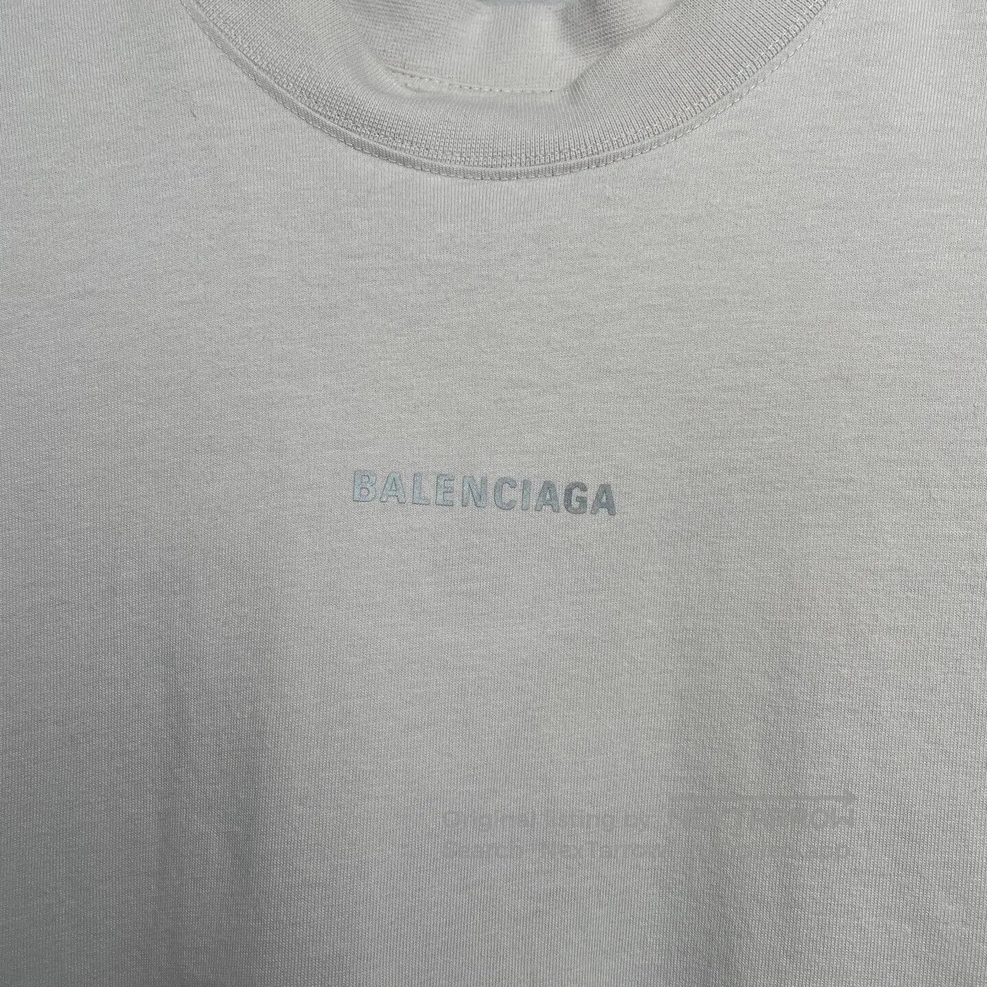 Balenciaga Balenciaga Off-White Gradient Logo T-Shirt. Size US M / EU 48-50 / 2 - 8 Thumbnail