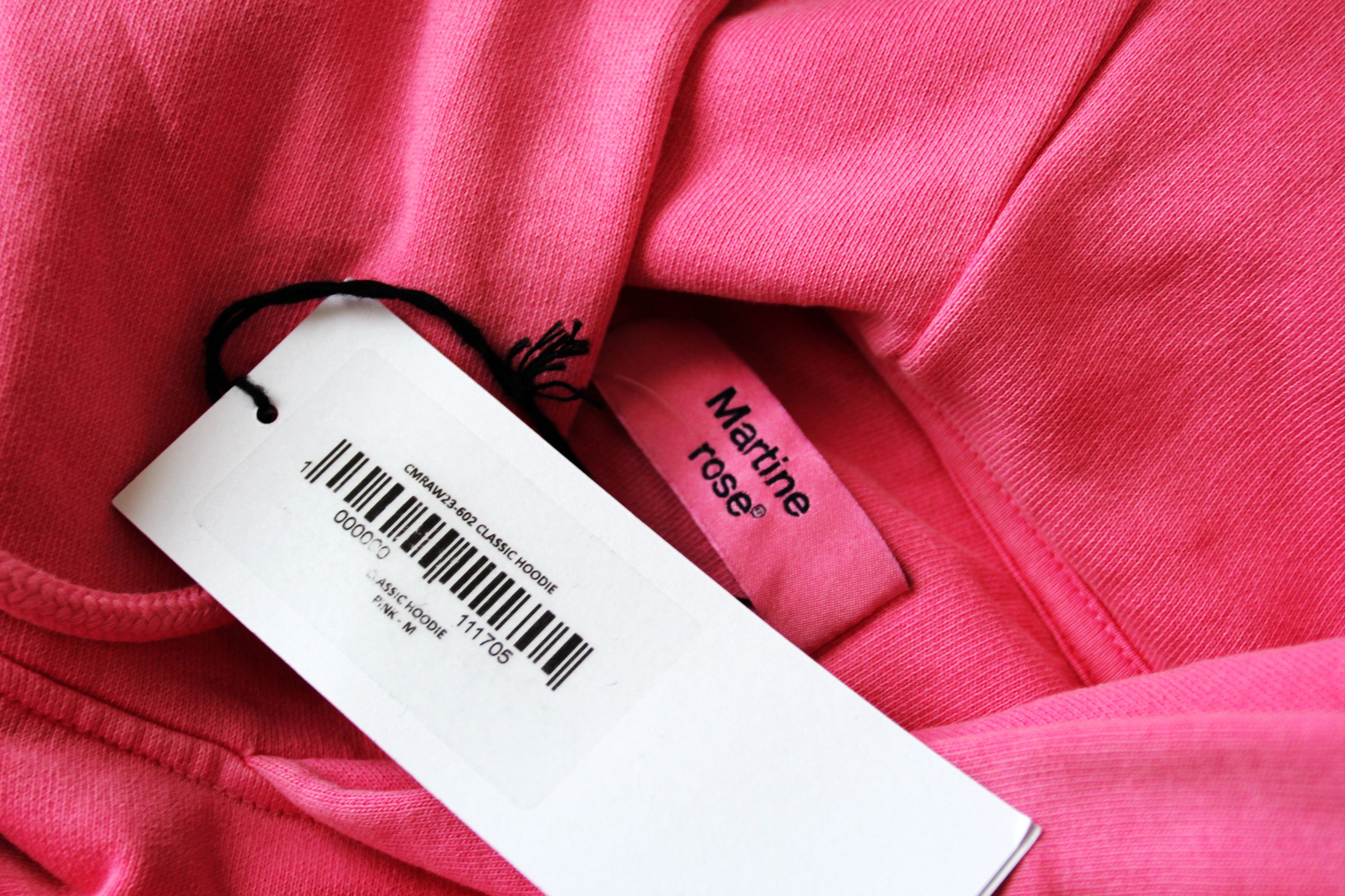 Martine Rose BNWT AW23 MARTINE ROSE CLASSIC HOODIE PINK M Size US M / EU 48-50 / 2 - 8 Thumbnail
