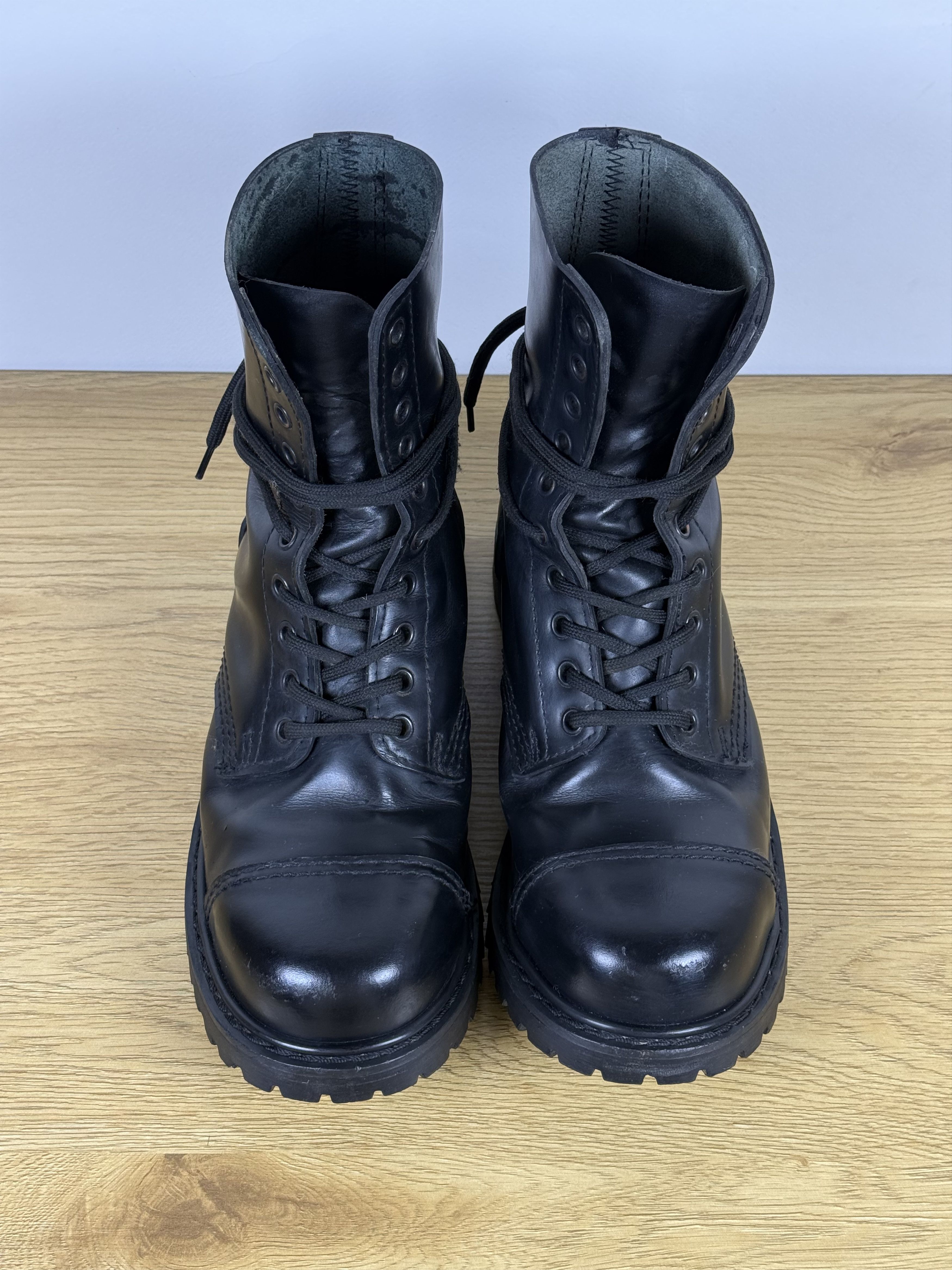 New Rock Men's Vintage Gladiator Punk Goth Black Boots US10 Size US 10 / EU 43 - 5 Thumbnail