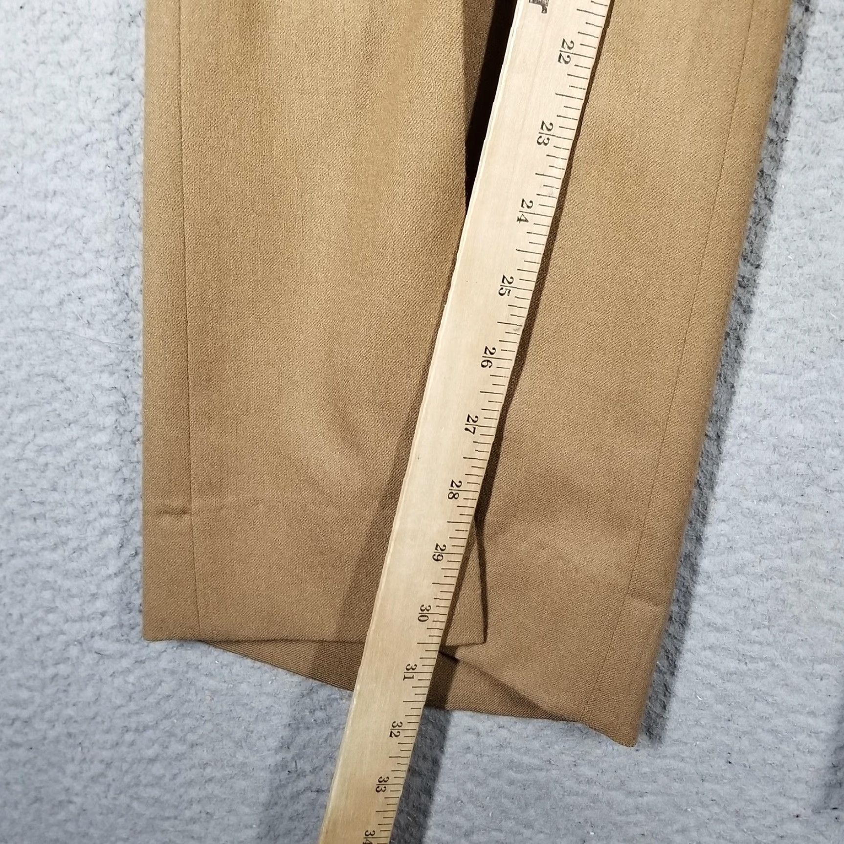 Vintage VINTAGE John Alexander Dress Pants Mens 34 Khaki Tan Wool Flat Front Trousers Made USA Mens Size US 34 / EU 50 - 5 Thumbnail