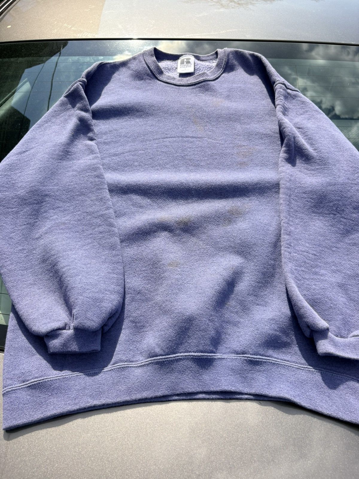 Russell Athletic 90s purple russell athletic made in usa crewneck Size US L / EU 52-54 / 3 - 1 Thumbnail