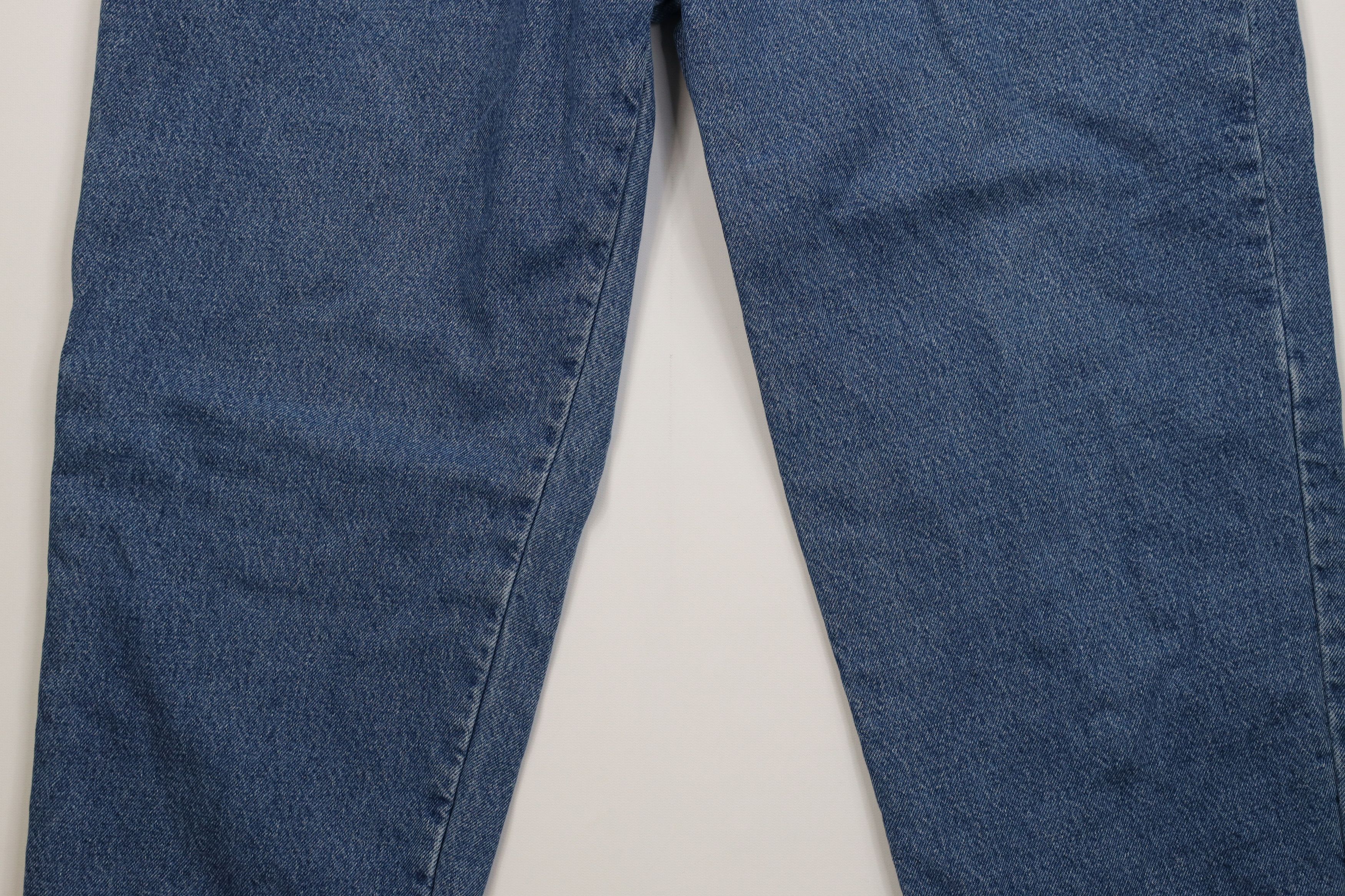 L.L. Bean Vintage LL Bean Fit Faded Flannel Lined Wide Leg Denim Jeans Size US 38 / EU 54 - 4 Thumbnail