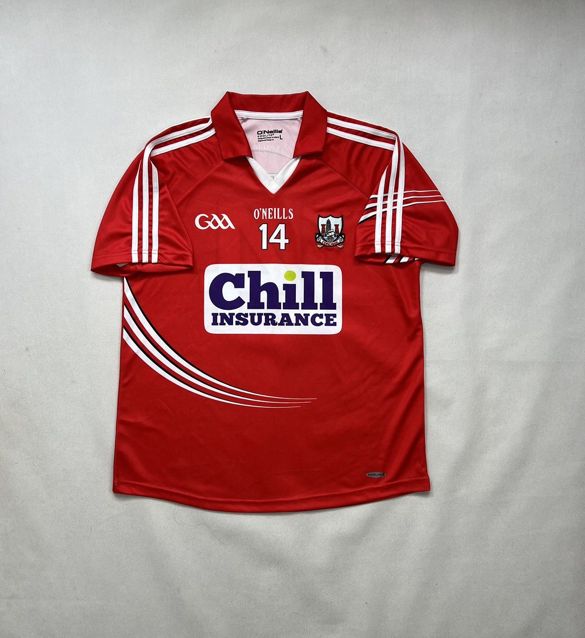O'Neill Jersey O’neills Cork GAA Corcaigh 2016/2018 Breen #14 Size US L / EU 52-54 / 3 - 2 Thumbnail