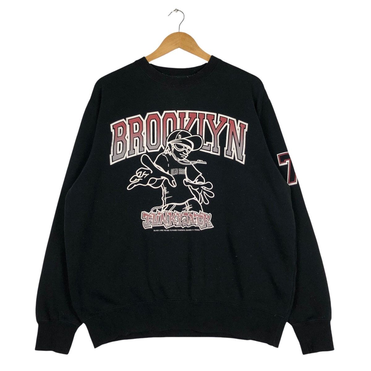Vintage Brooklyn Hip Hop Rapers Styles Sweatshirt Large Size US L / EU 52-54 / 3 - 1 Thumbnail