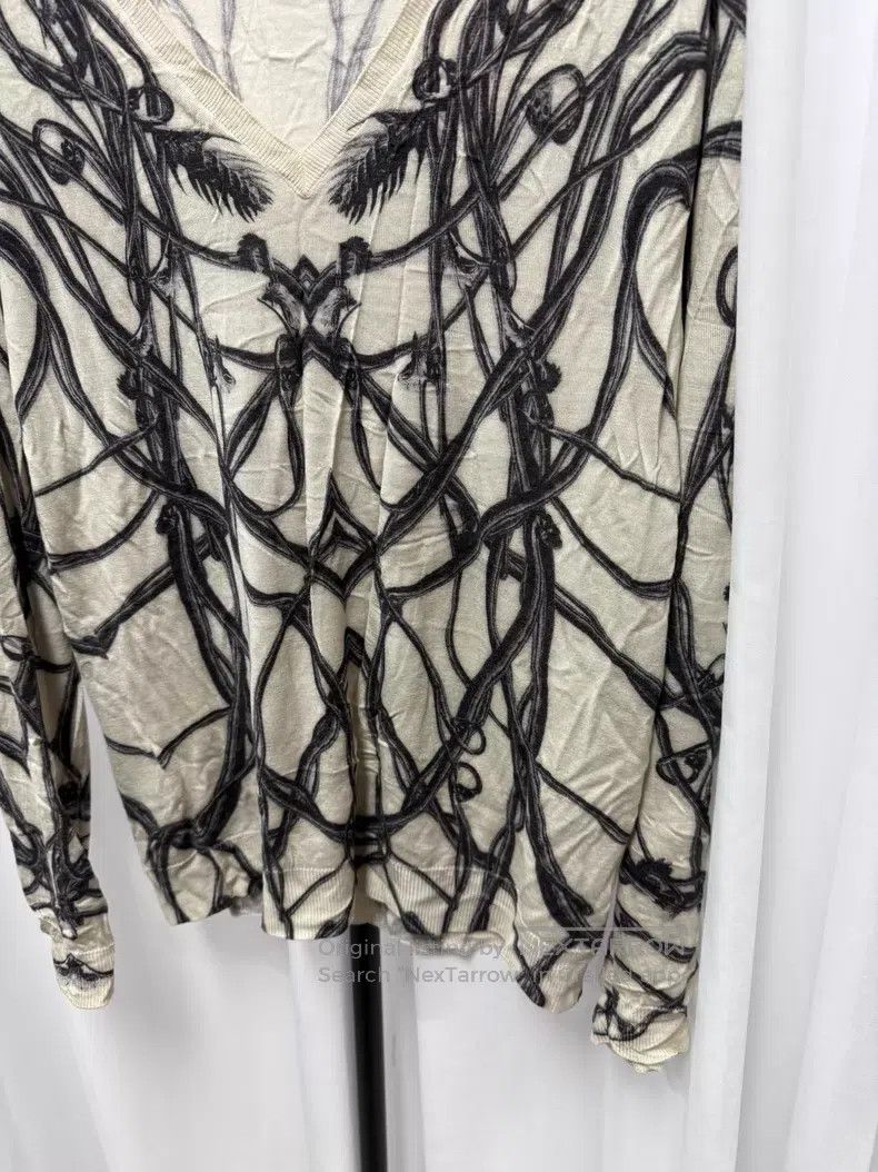 Alexander McQueen ALEXANDER MCQUEEN Thistle Pleated Bramble Knit Sweater Size US L / EU 52-54 / 3 - 4 Thumbnail