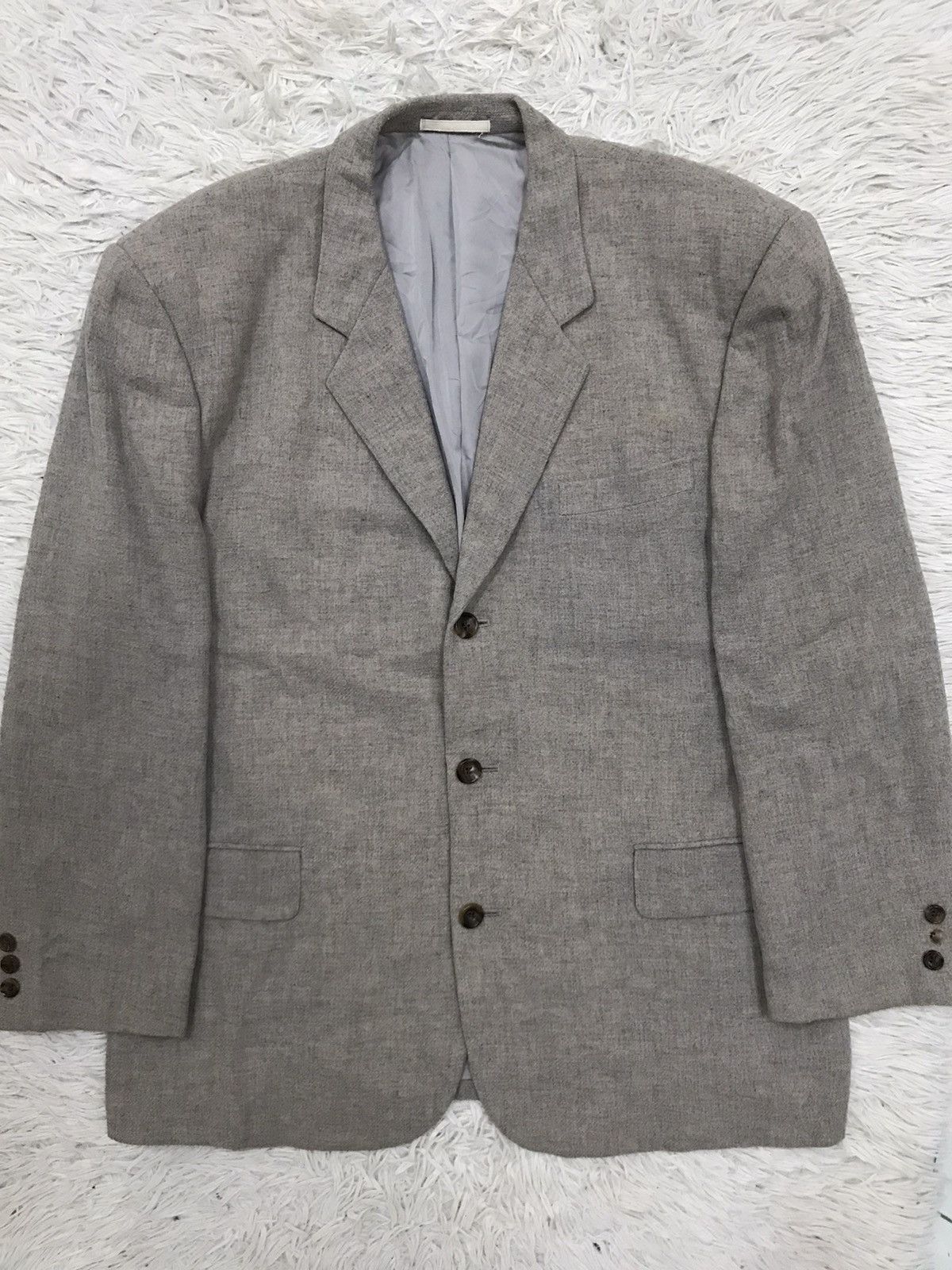 Comme des Garcons Homme Plus AD1993 Comme Des Garcons Homme Plus Wool Blazer Size 42S - 9 Thumbnail