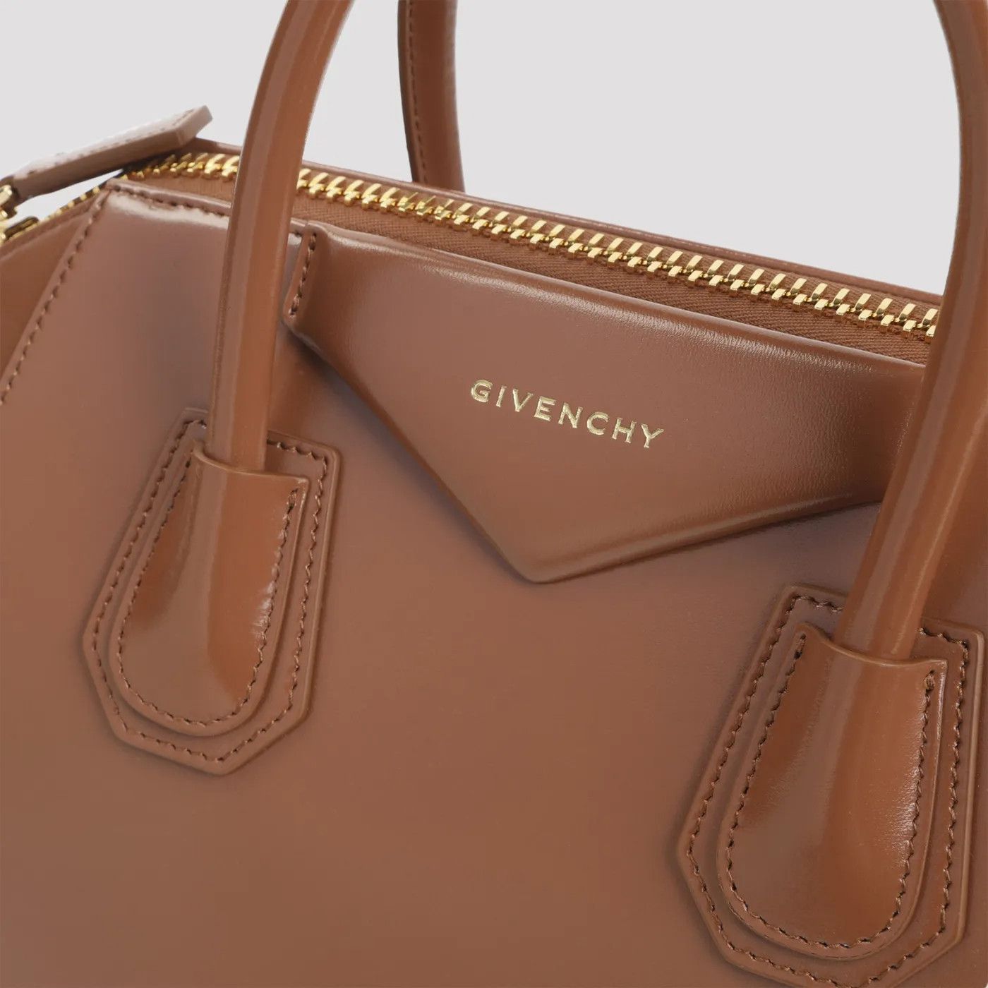 Givenchy GIVENCHY Antigona Small Caramel Brown Leather Top Handle New Size ONE SIZE - 4 Thumbnail