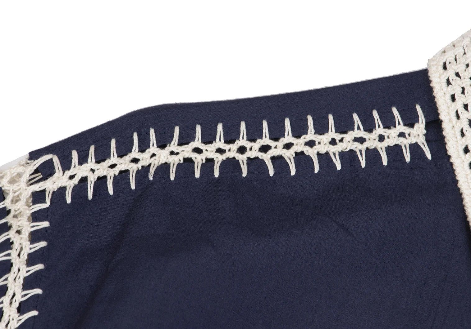 Yohji Yamamoto Yohji Yamamoto Crochet Lace Panel Shirt Size US M / EU 48-50 / 2 - 4 Thumbnail