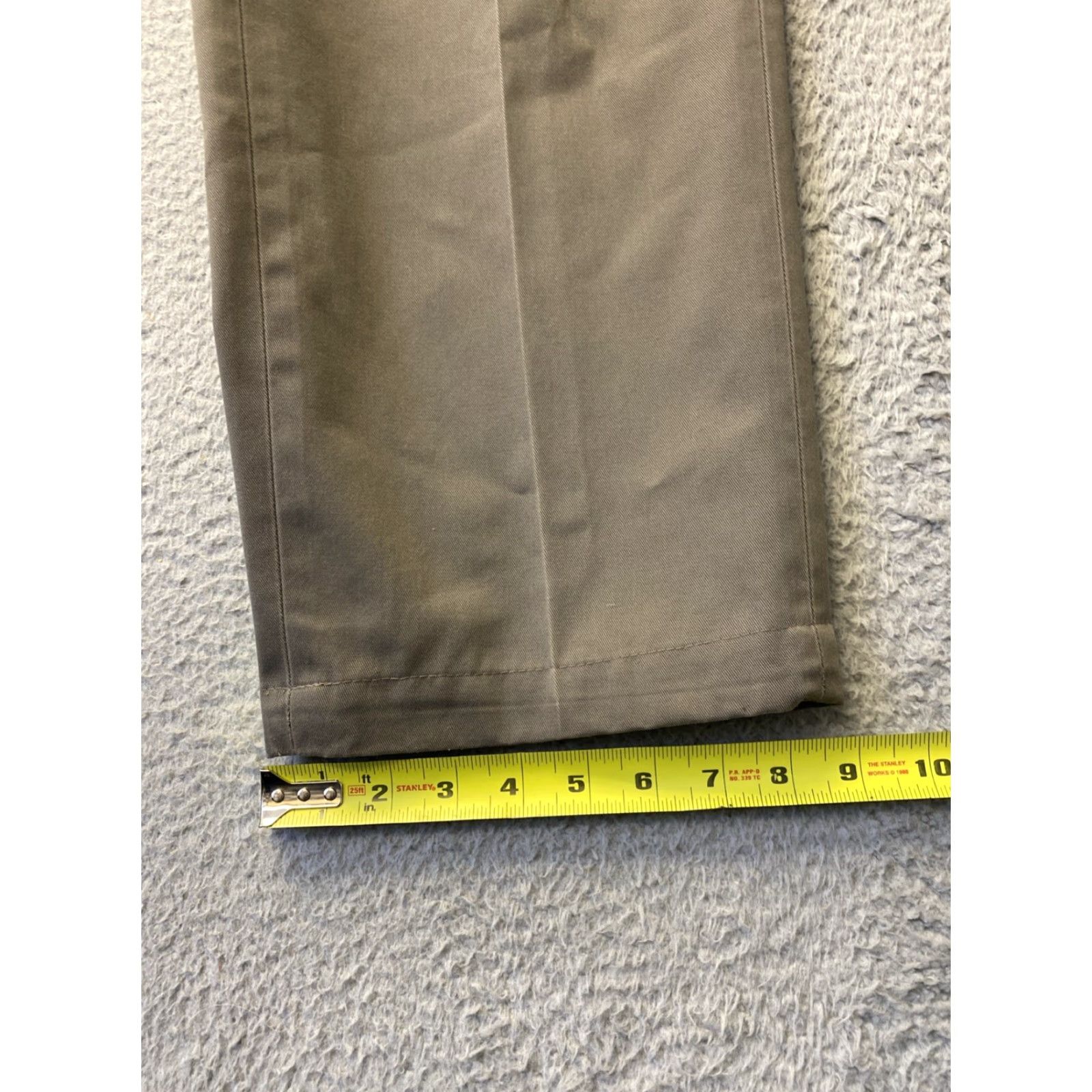 Brooks Brothers Brooks Brothers Chino Pants Mens 34x30 Gray 0618 / Flat Front Button Zip Regular Straight Pants Tan Knit Cotton Lightweight Stretch Preppy 90s? Size US 34 / EU 50 - 5 Thumbnail