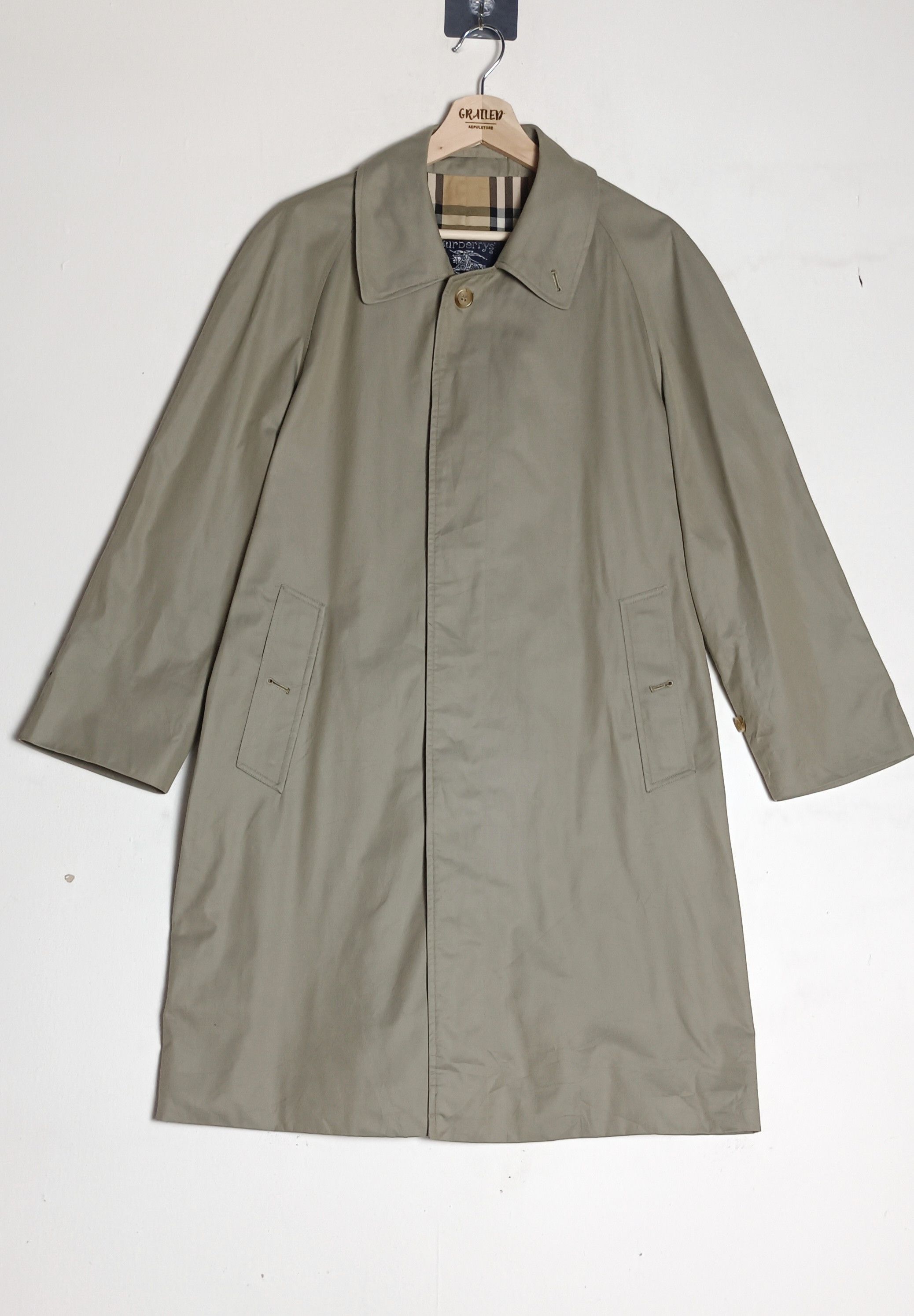 Burberry Vintage 90s 🔥Burberrys Nova Check Trench Coat Size US L / EU 52-54 / 3 - 7 Thumbnail