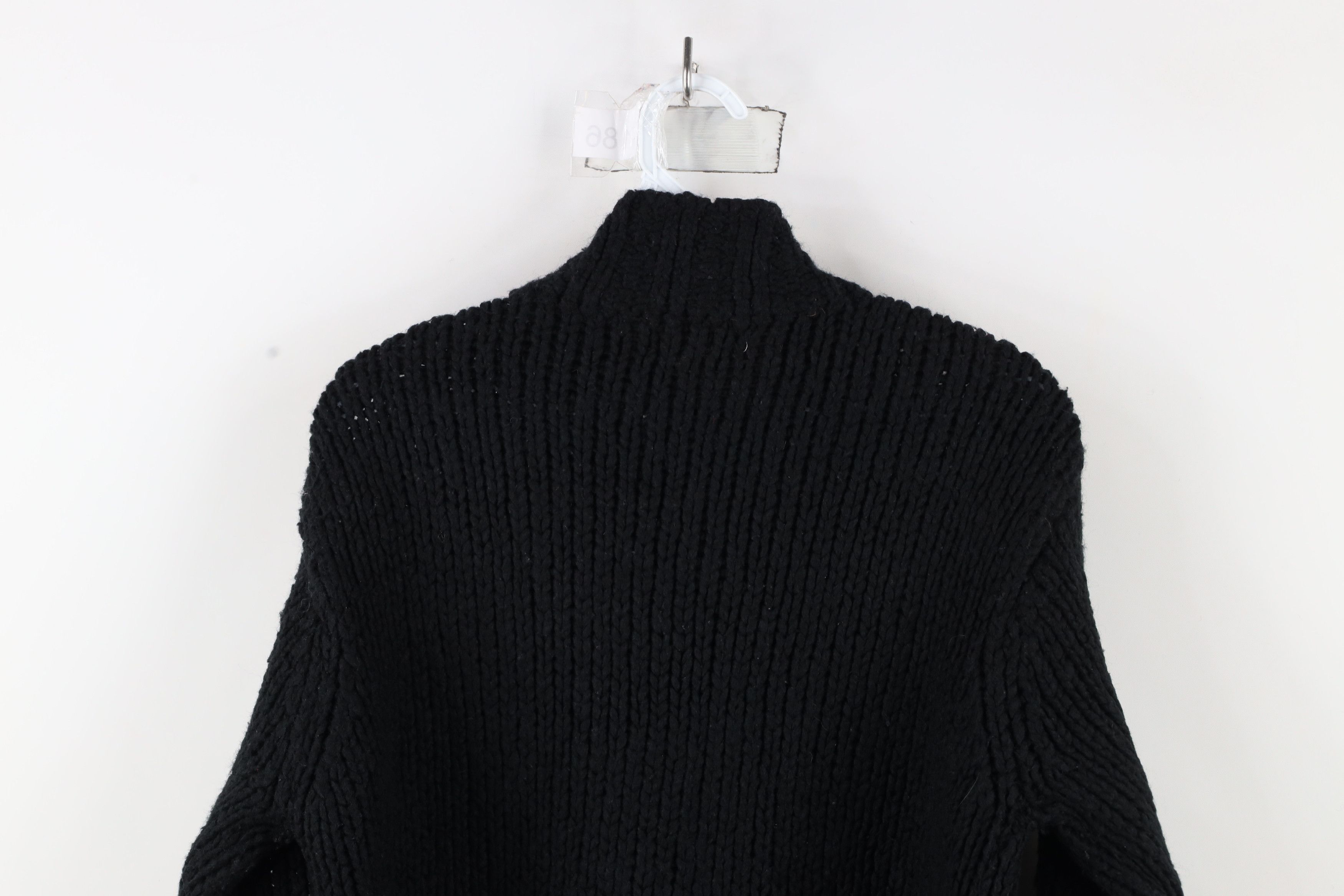 Vintage Vintage 90s Streetwear Chunky Ribbed Knit Mock Neck Sweater Size L / US 10 / IT 46 - 7 Thumbnail