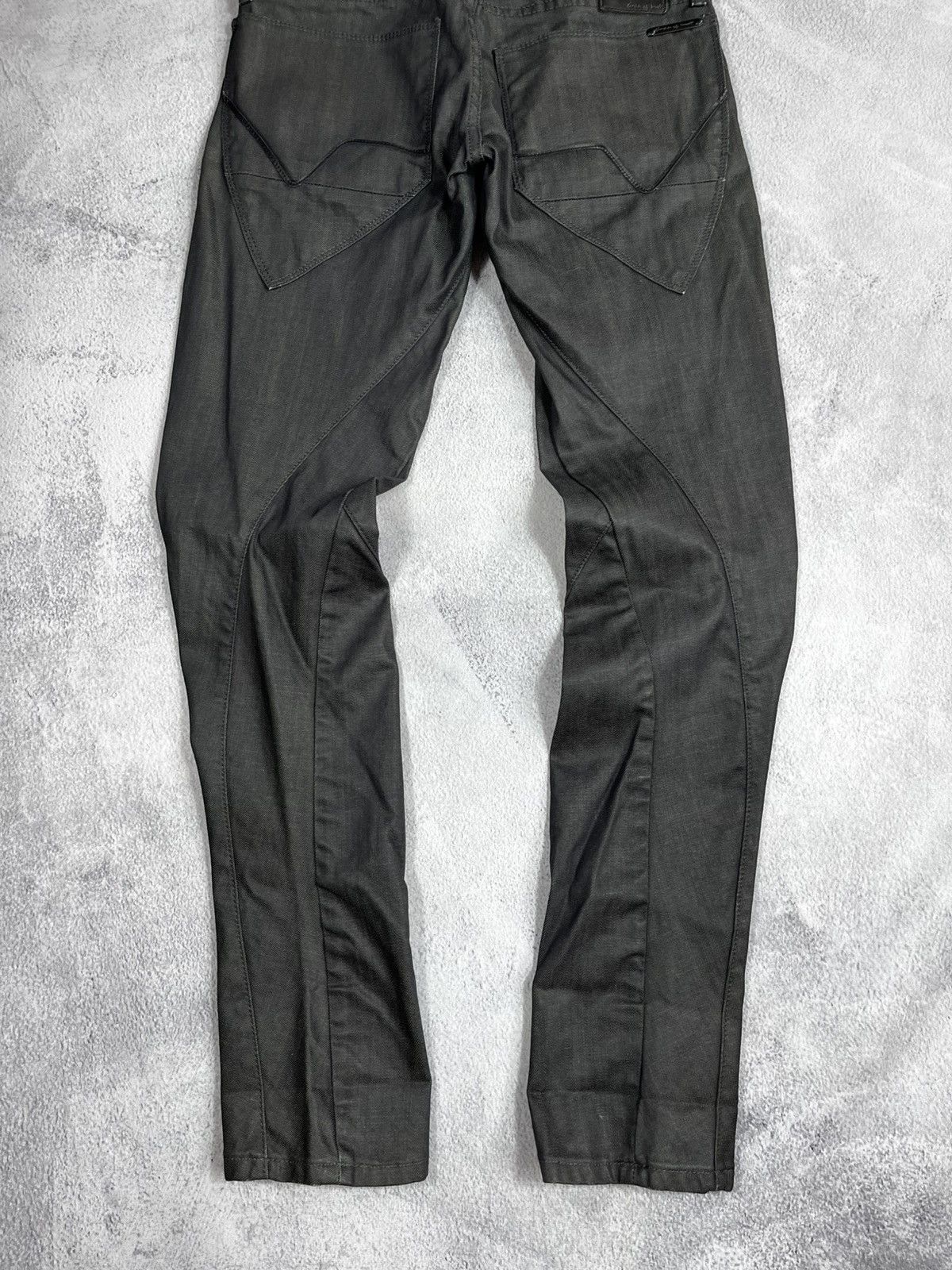 Vintage Vintage Y2K Japanese tapered low rise jeans waxed style 27 Size 27" / US 4 / IT 40 - 8 Thumbnail