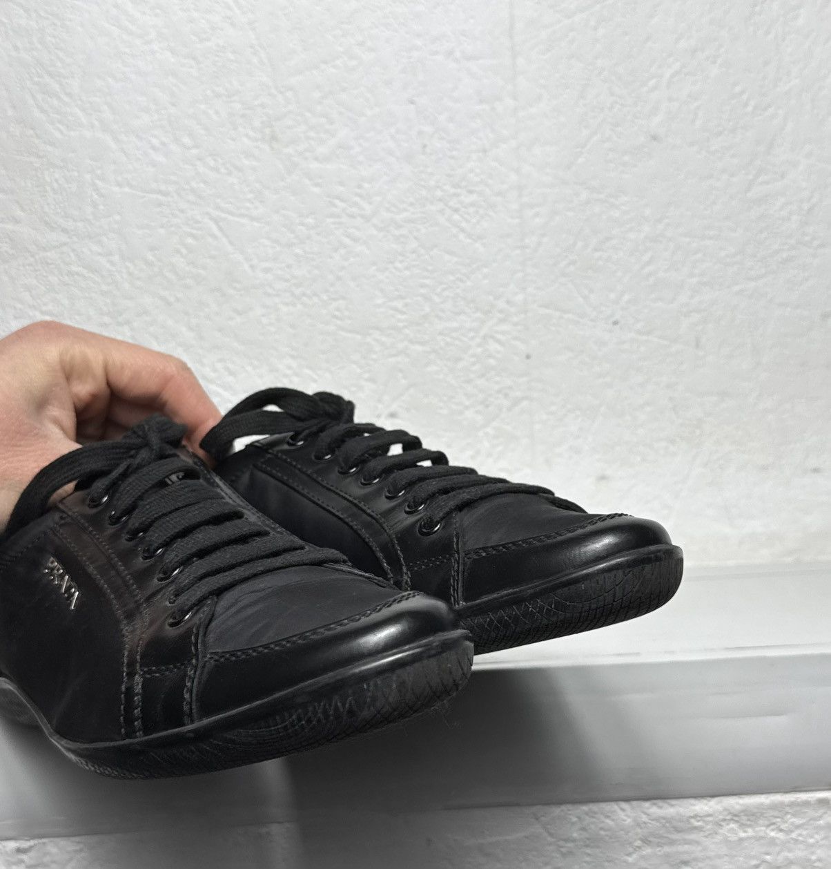 Prada Prada Women’s Black Sneakers Size 38 Loafers Size US 8 / IT 38 - 12 Thumbnail