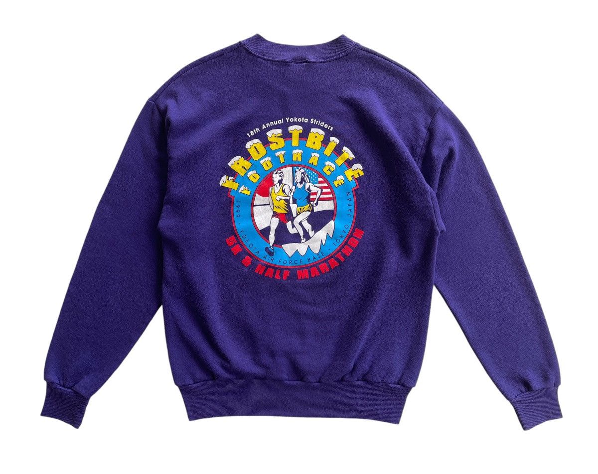 Jerzees Vintage 90s Yokota Air force Base Sweater Size US M / EU 48-50 / 2 - 2 Thumbnail
