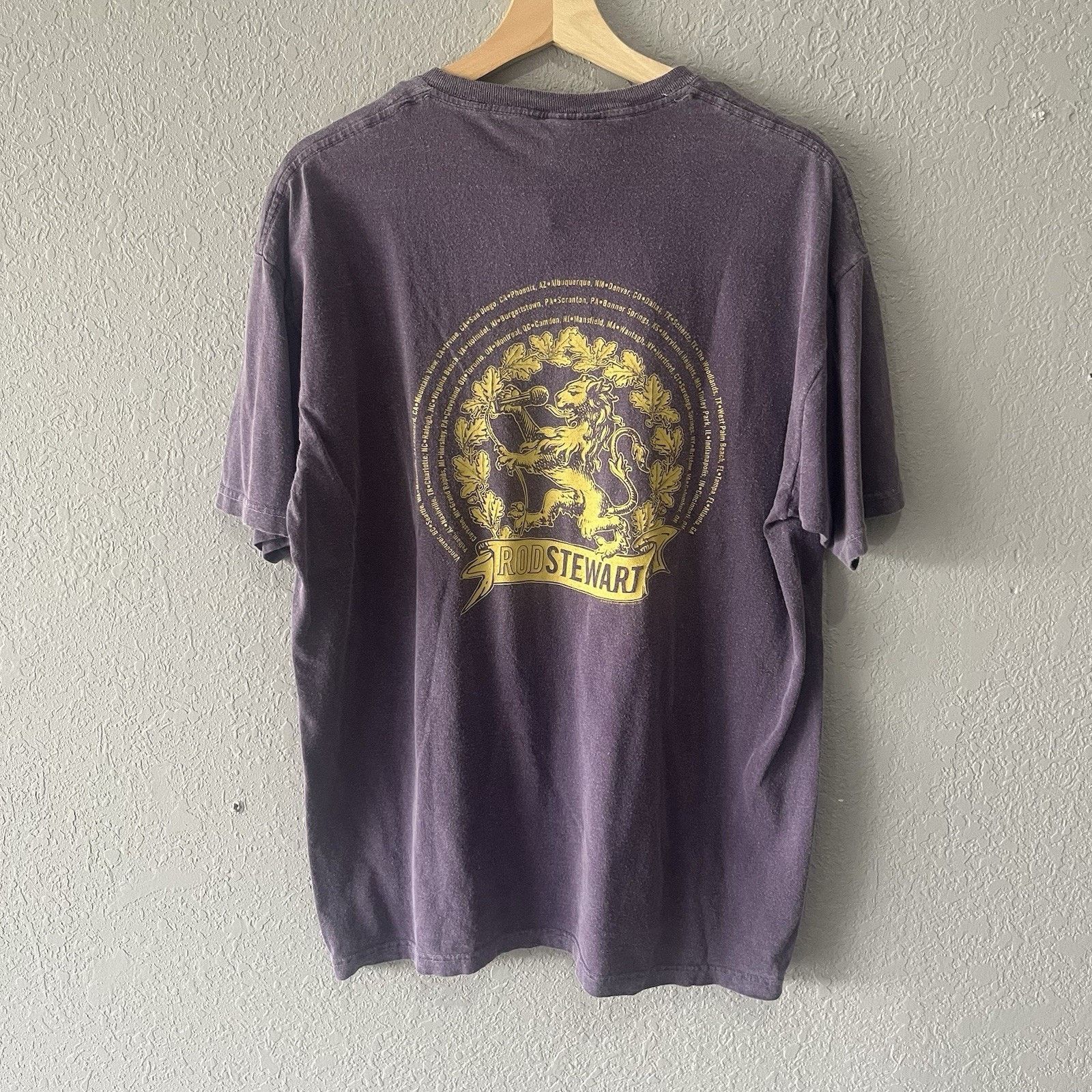 Anvil Vintage Purple Ron Stewart Music Tshirt Mens Large Minimal B Size US L / EU 52-54 / 3 - 4 Thumbnail