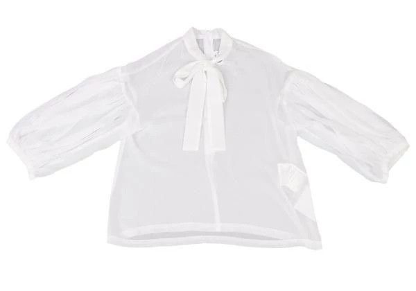 Comme des Garcons Comme Des Garcons Retro white bow shirt top Size XS / US 0-2 / IT 36-38 - 2 Thumbnail
