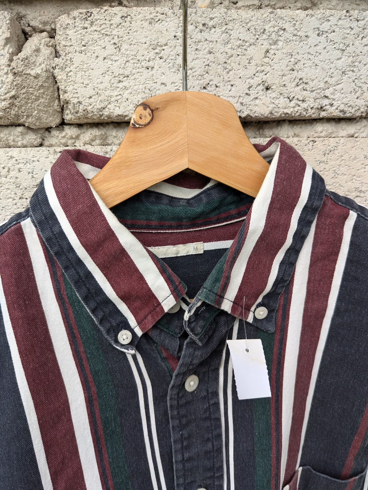 GU GU shirt Button up Cotton Long Sleeve Size US M / EU 48-50 / 2 - 2 Thumbnail