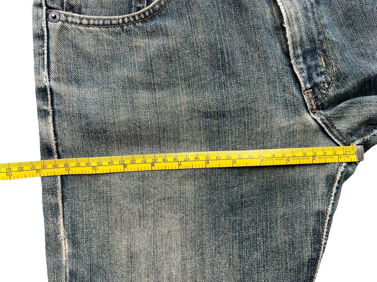 Edwin Vintage 90s Edwin Mudwash Distressed Denim Wide Jeans 30x34 Size US 30 / EU 46 - 16 Thumbnail