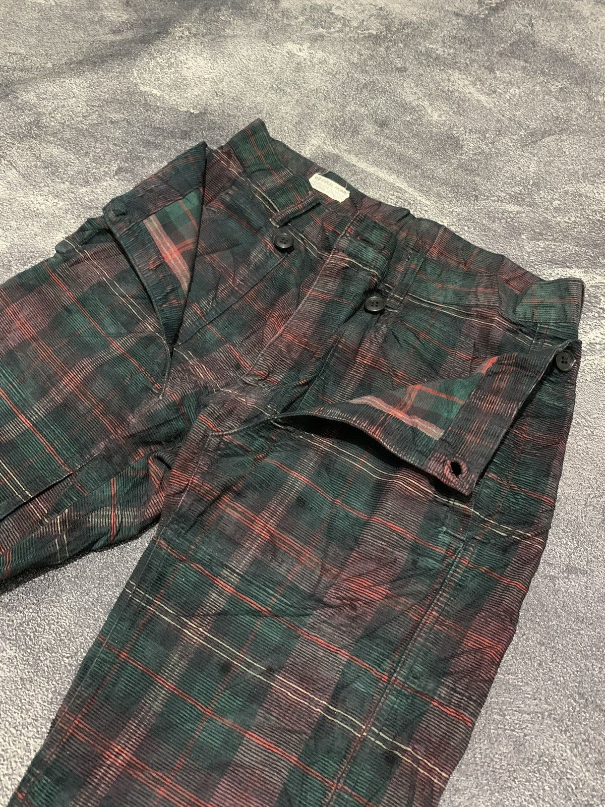 Final Home Final home x issey miyake corduroy pants tartan Size US 30 / EU 46 - 3 Thumbnail