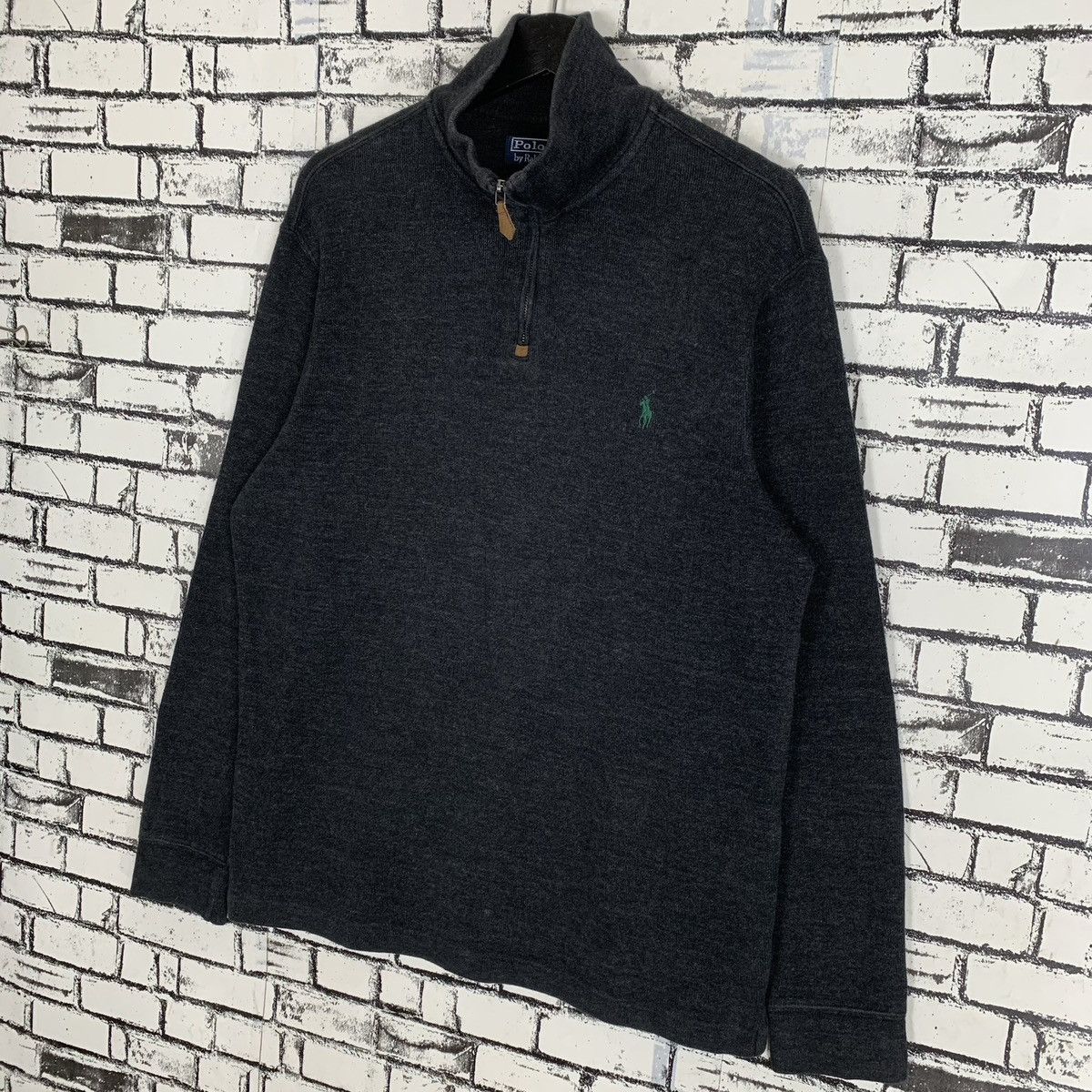 Polo Ralph Lauren Vintage Polo Ralph Lauren Half Zip Sweatshirt Size US L / EU 52-54 / 3 - 2 Thumbnail
