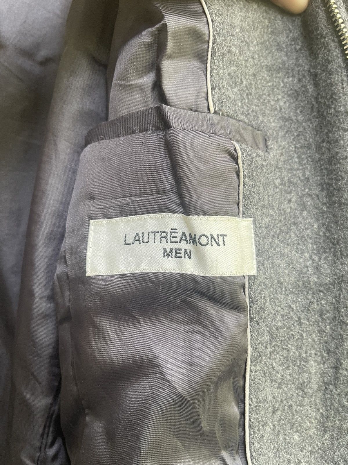 Designer × Japanese Brand Lautréamont Men Charcoal Wool Zip Jacket Size US M / EU 48-50 / 2 - 10 Thumbnail