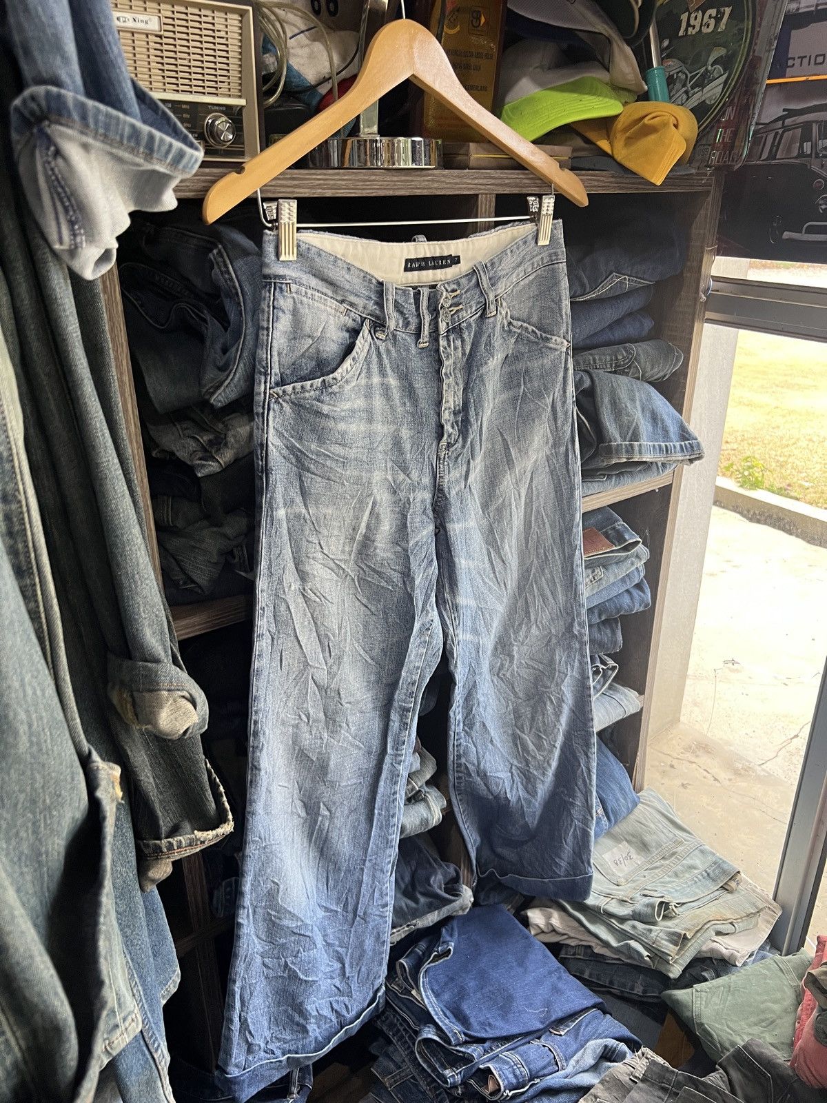 Ralph Lauren 🔥Ralph Lauren Wide Leg Denim Size 28" / US 6 / IT 42 - 4 Thumbnail