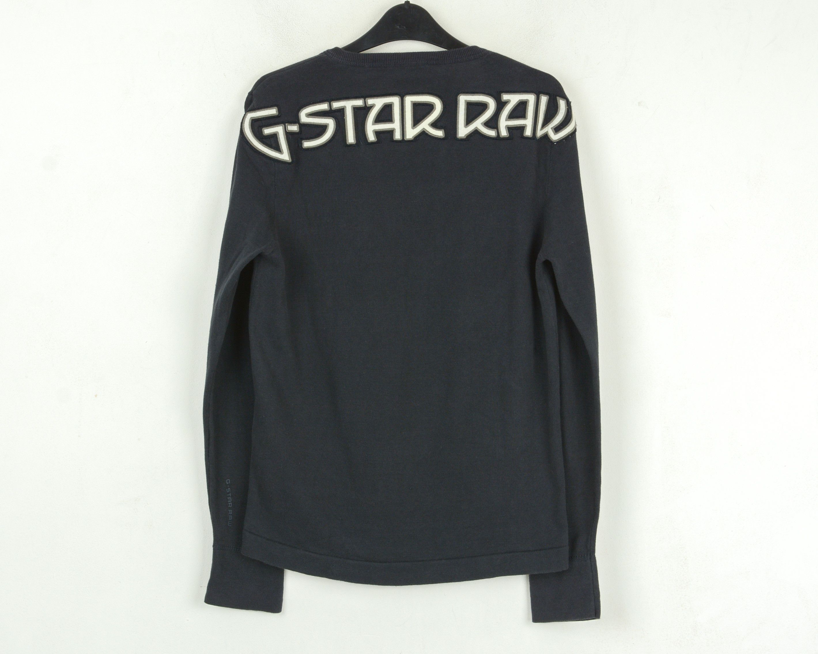 G-Star Jumper L Emboidered Pullover Wool Sweater V-Neck Knit Top Size US L / EU 52-54 / 3 - 5 Thumbnail