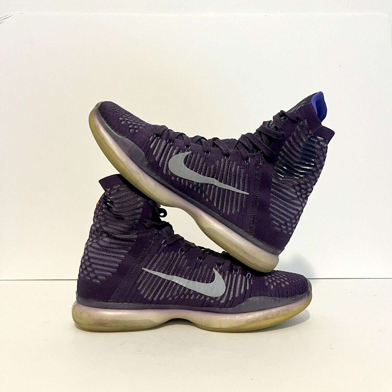 Nike 2014 Nike Kobe 10 X Elite High Team Pack Purple Ink Sz 10 Size US 10 / EU 43 - 6 Thumbnail