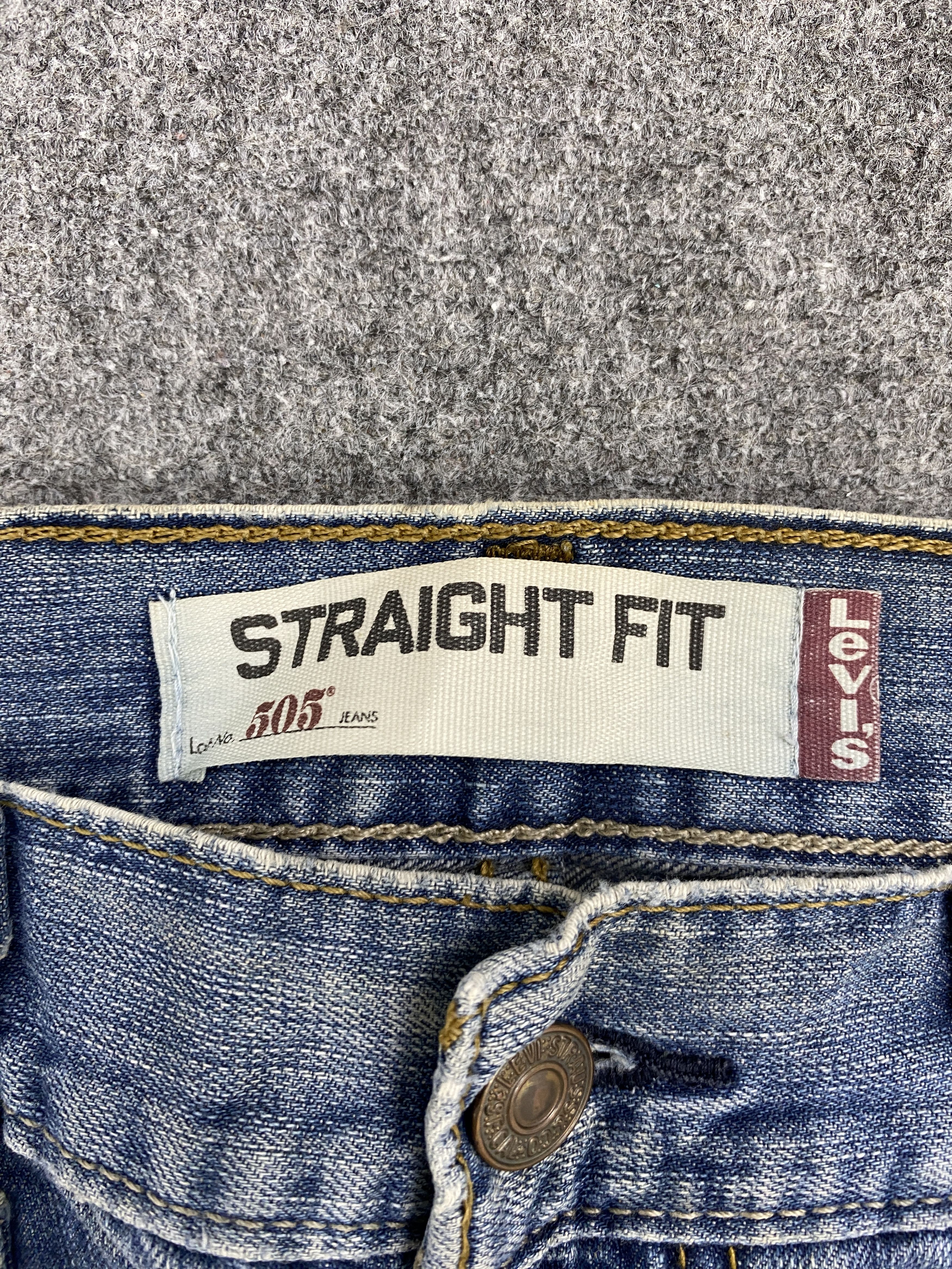 Levi's Vintage Levis 505 Faded Blue Jeans 33x29 S0040 Size US 33 - 7 Thumbnail