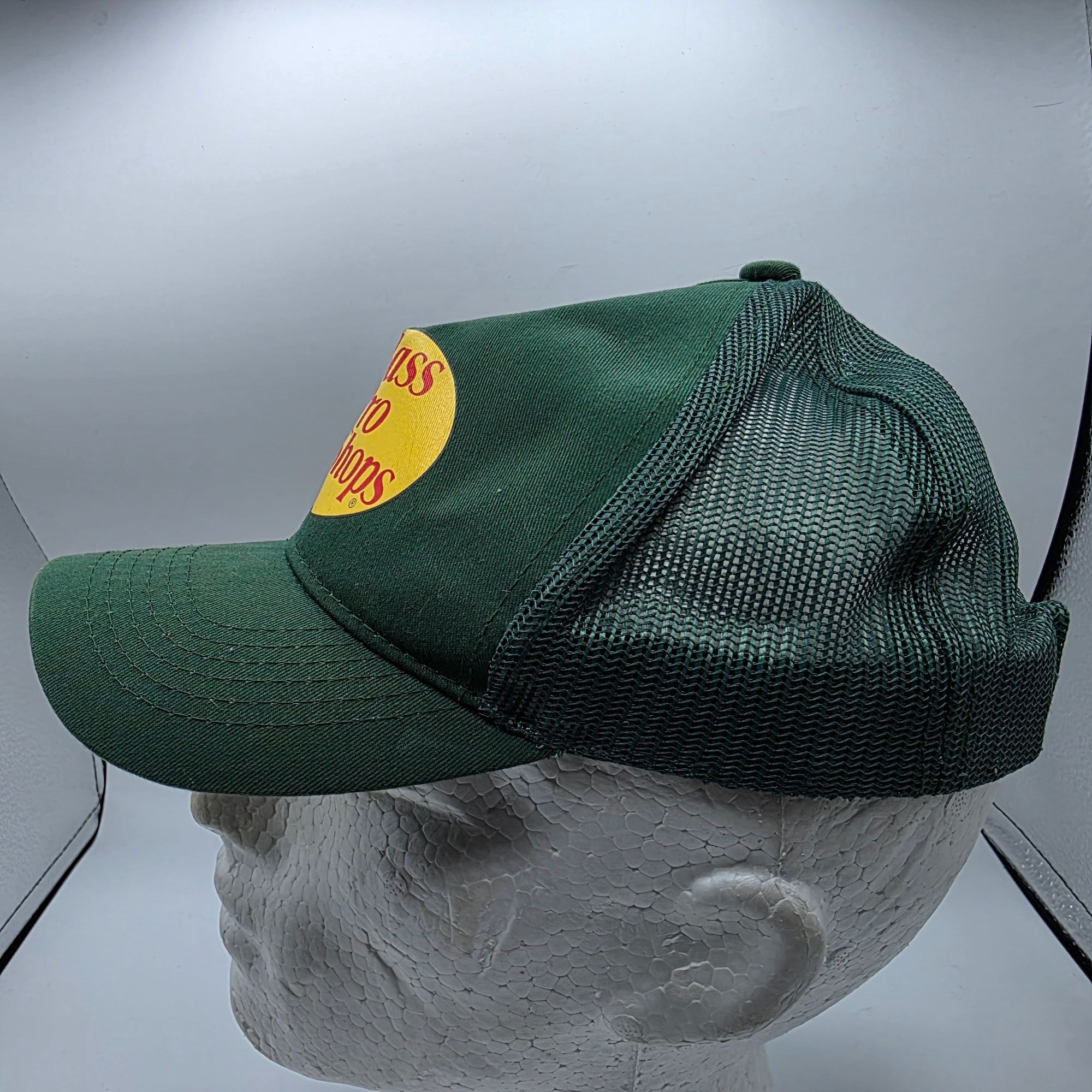 Bass Pro Shops Bass Pro Shops Adjustable Trucker Hat Green Logo Fishing Sna Size ONE SIZE - 2 Thumbnail