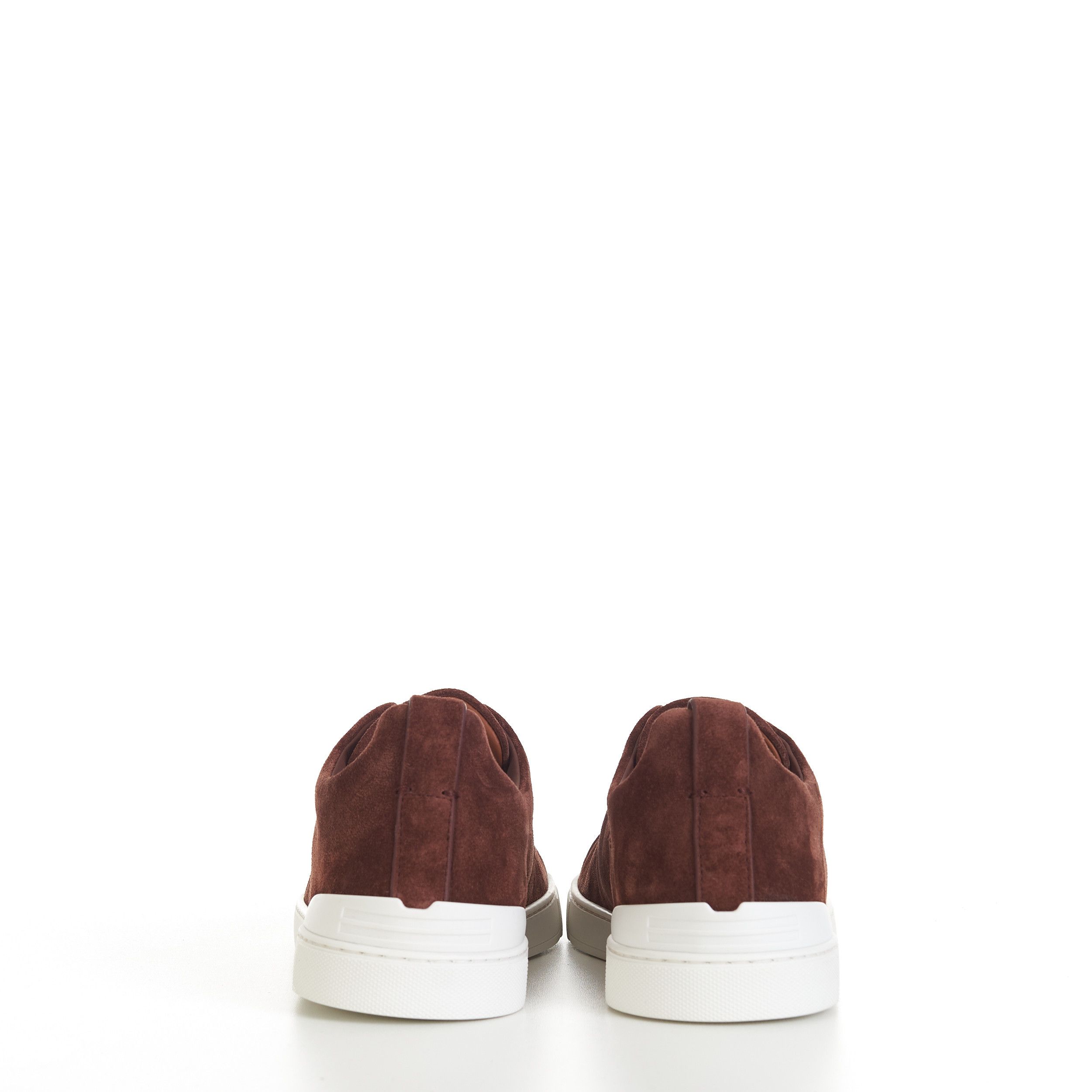 Ermenegildo Zegna Brown Suede Triple Stitch Sneakers Size US 9.5 / EU 42-43 - 6 Thumbnail