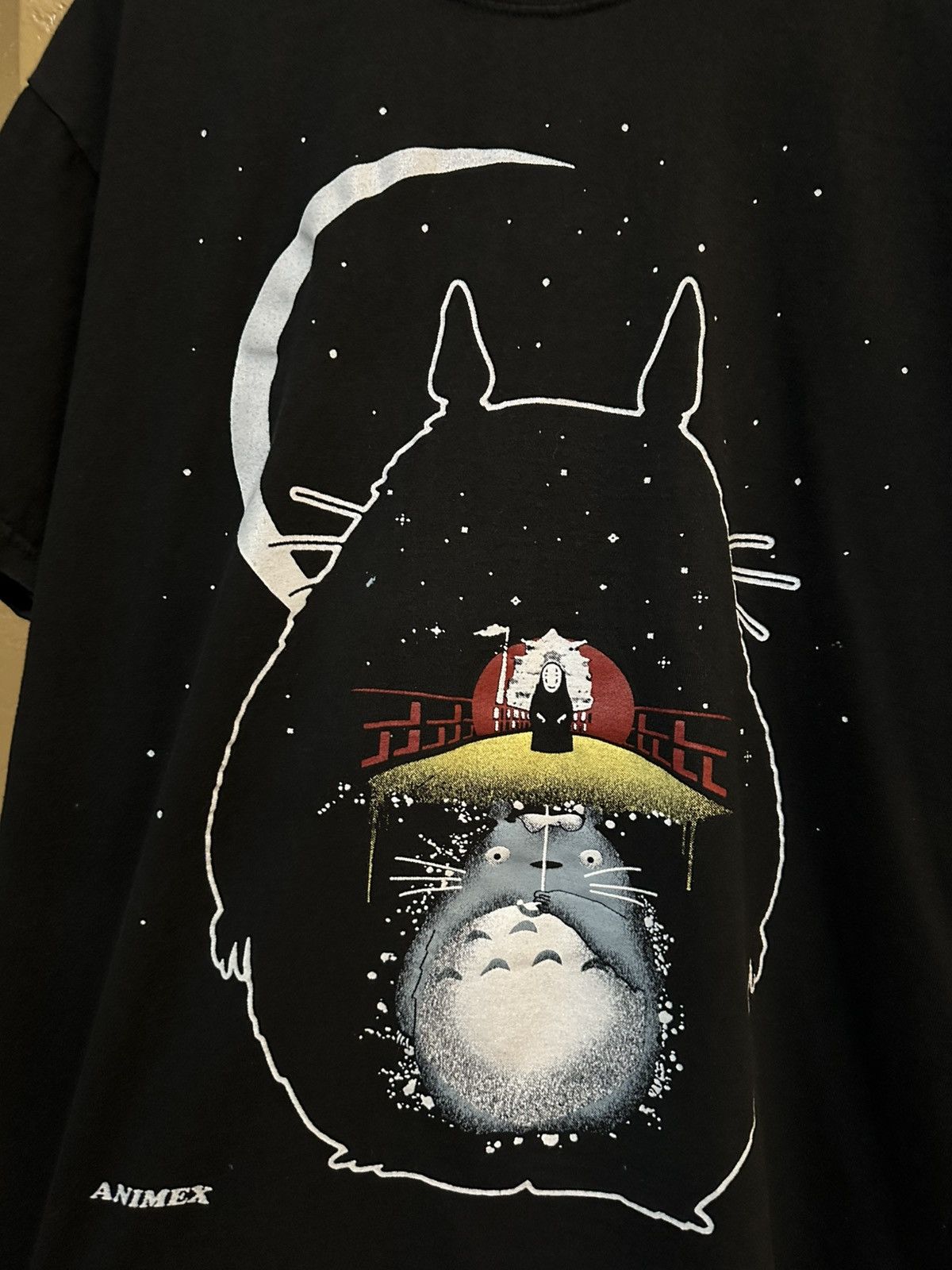 Anime rare vintage My Neighbor Totoro Spirited Away tee shirt xl Size US XL / EU 56 / 4 - 3 Thumbnail