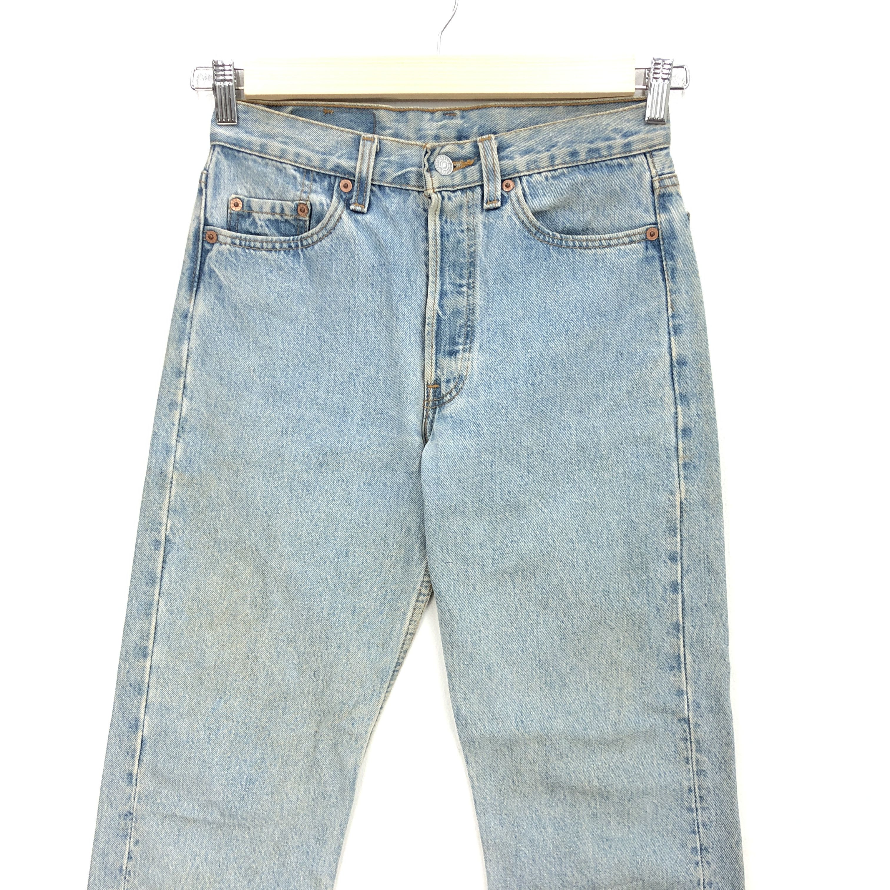 Levi's Vintage 90s Levis 501 Sun Faded Jeans Levis Light Wash Denim Size 28" / US 6 / IT 42 - 3 Thumbnail
