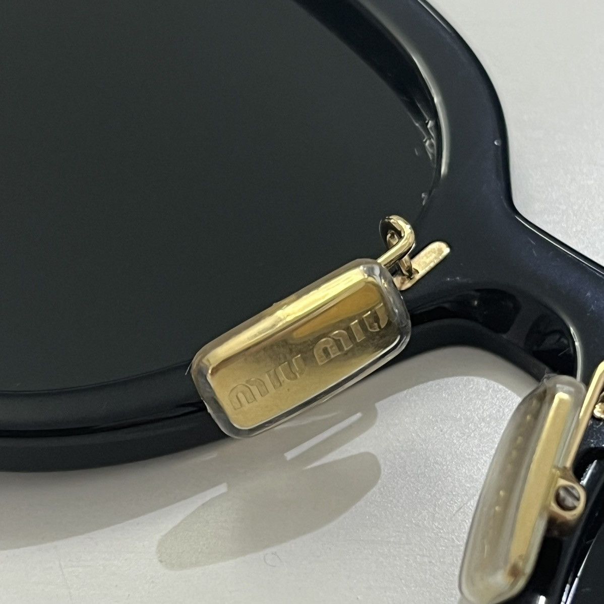 Miu Miu MIU MIU MU 01ZS 1AB5S0 Sunglasses BLACK Size ONE SIZE - 8 Thumbnail