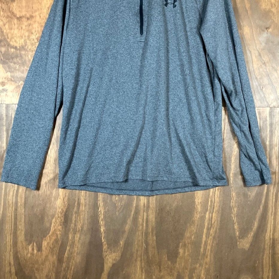 Under Armour Under Armour Mens Shirt Gray UA Tech 2.0 1/2 Zip Pullover Loose Fit Large Shirt Mens Long Sleeve Pullover Grey Athletic Casual Training Size US L / EU 52-54 / 3 - 3 Thumbnail