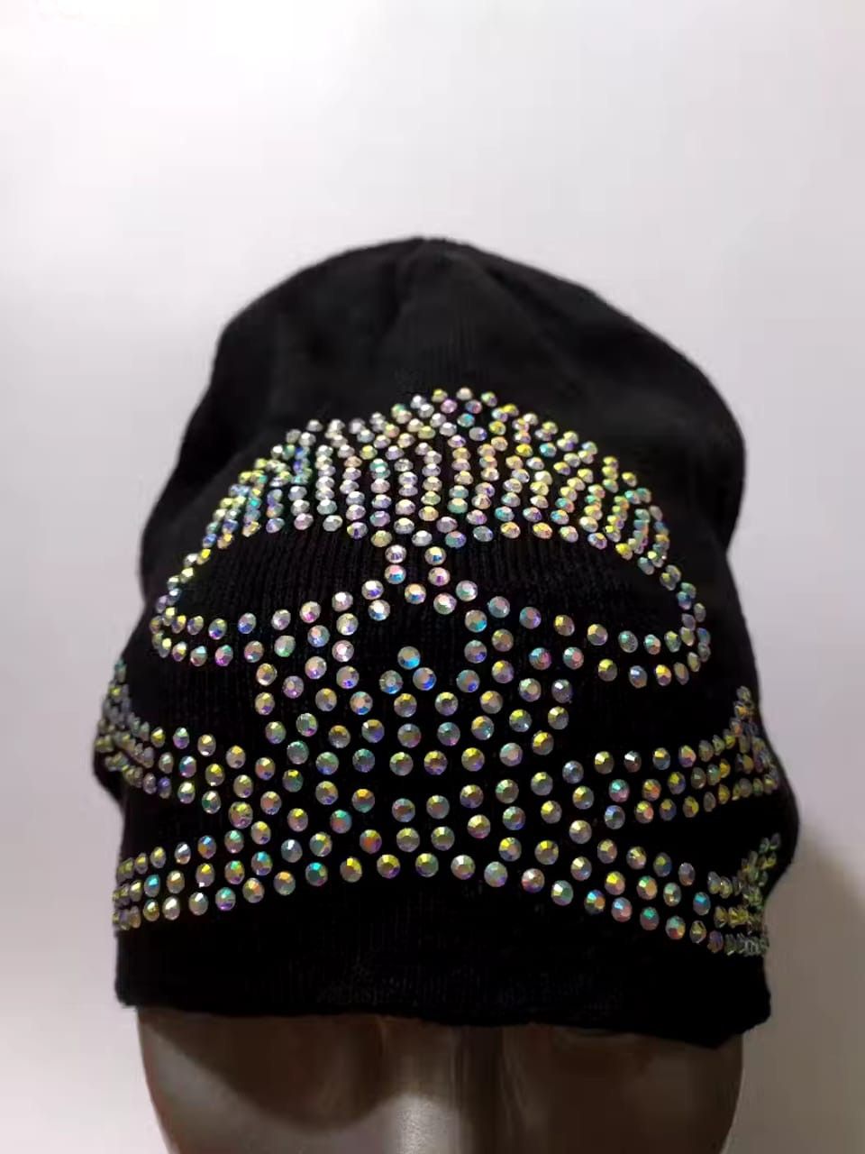 Other Unknown Skeleton Skull Sparkling Punk Bondage Design Hat Size ONE SIZE - 2 Thumbnail