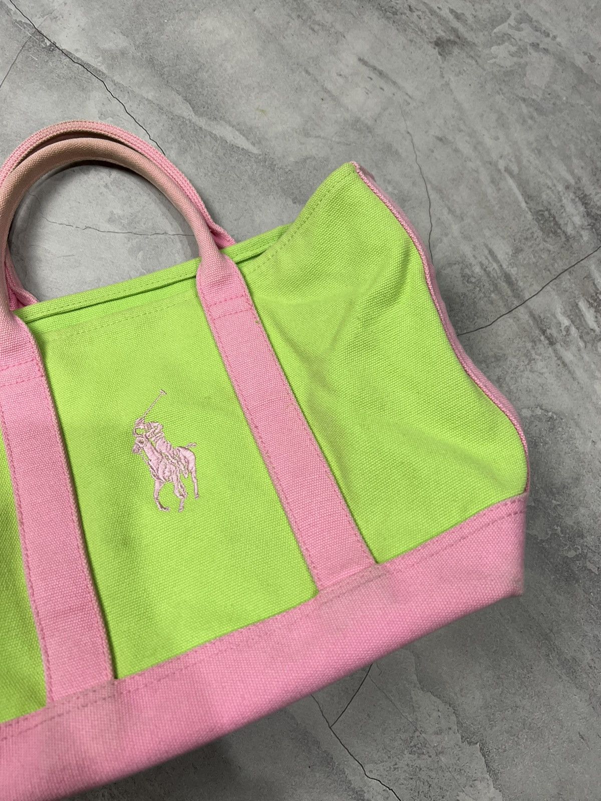 Polo Ralph Lauren × Vintage Sun Faded Ralph Lauren Canvas Bag (unisex) Size ONE SIZE - 4 Thumbnail