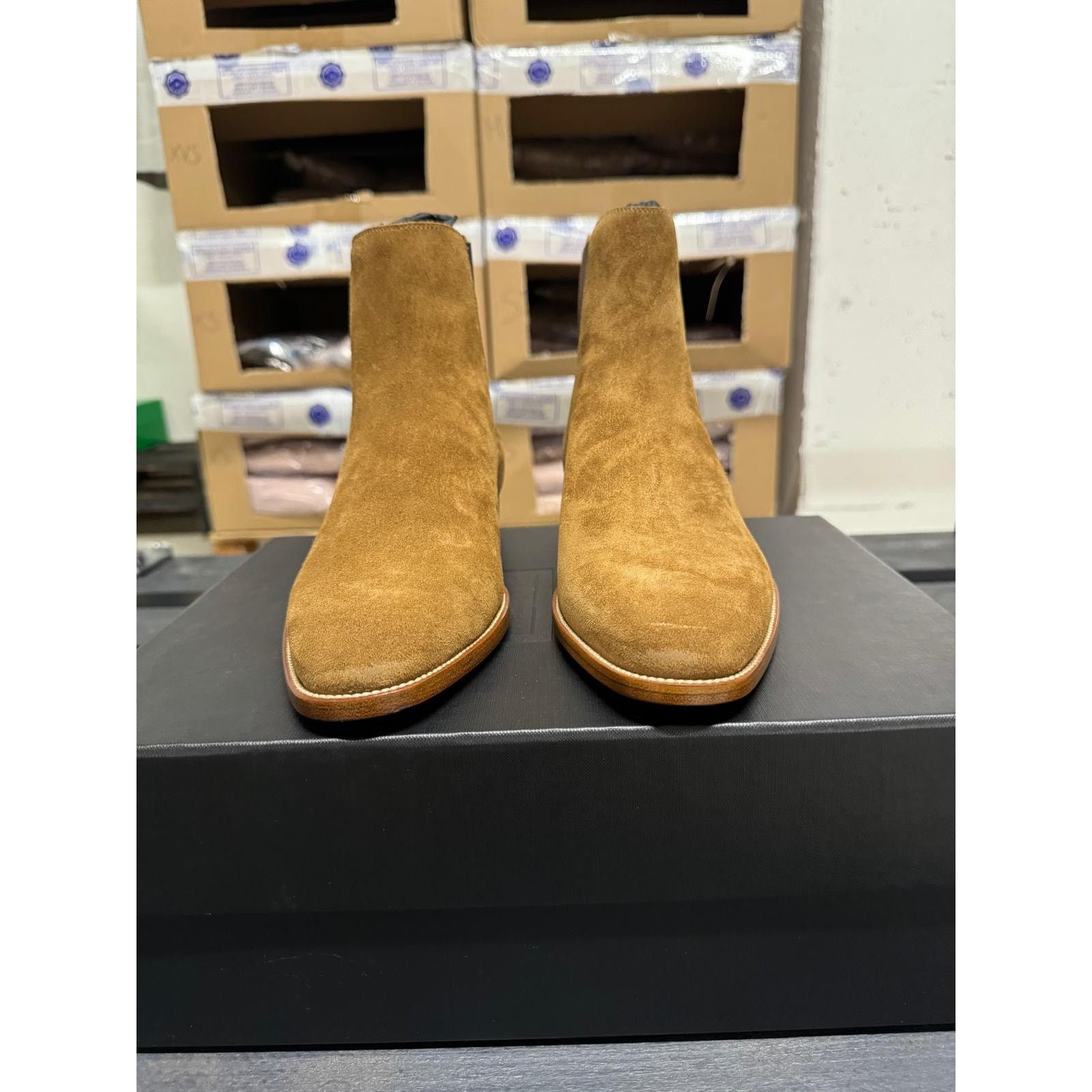 Saint Laurent Paris o1alsimx924 375680 Suede Chelsea Boots in Brown Size US 7.5 / EU 40-41 - 9 Thumbnail