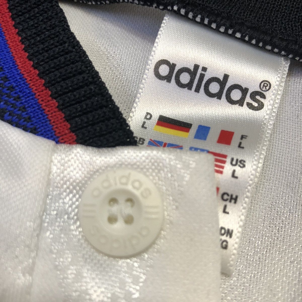 Adidas × Vintage Bayern Munich 97/98 away shirt #14 Basler Size US L / EU 52-54 / 3 - 8 Thumbnail