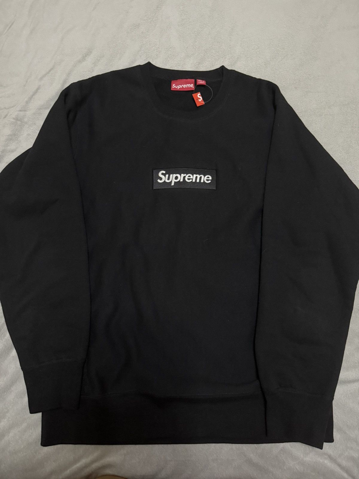 Supreme Black On Black Box Logo | Grailed