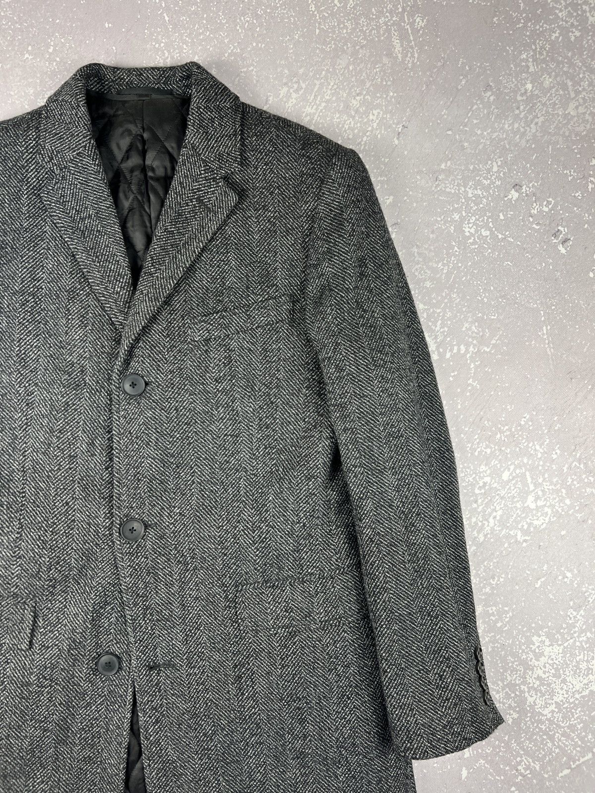 J.Crew J.Crew Ludlow Primaloft Eco Insulated Wool Coat Harringbone Size US M / EU 48-50 / 2 - 2 Thumbnail